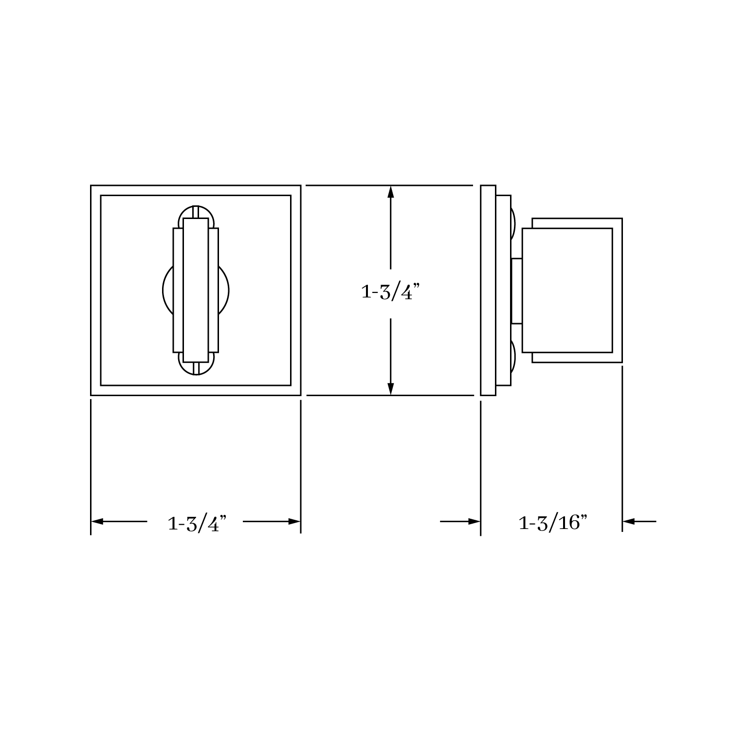 7796 Fifth Avenue Mortise Bolt