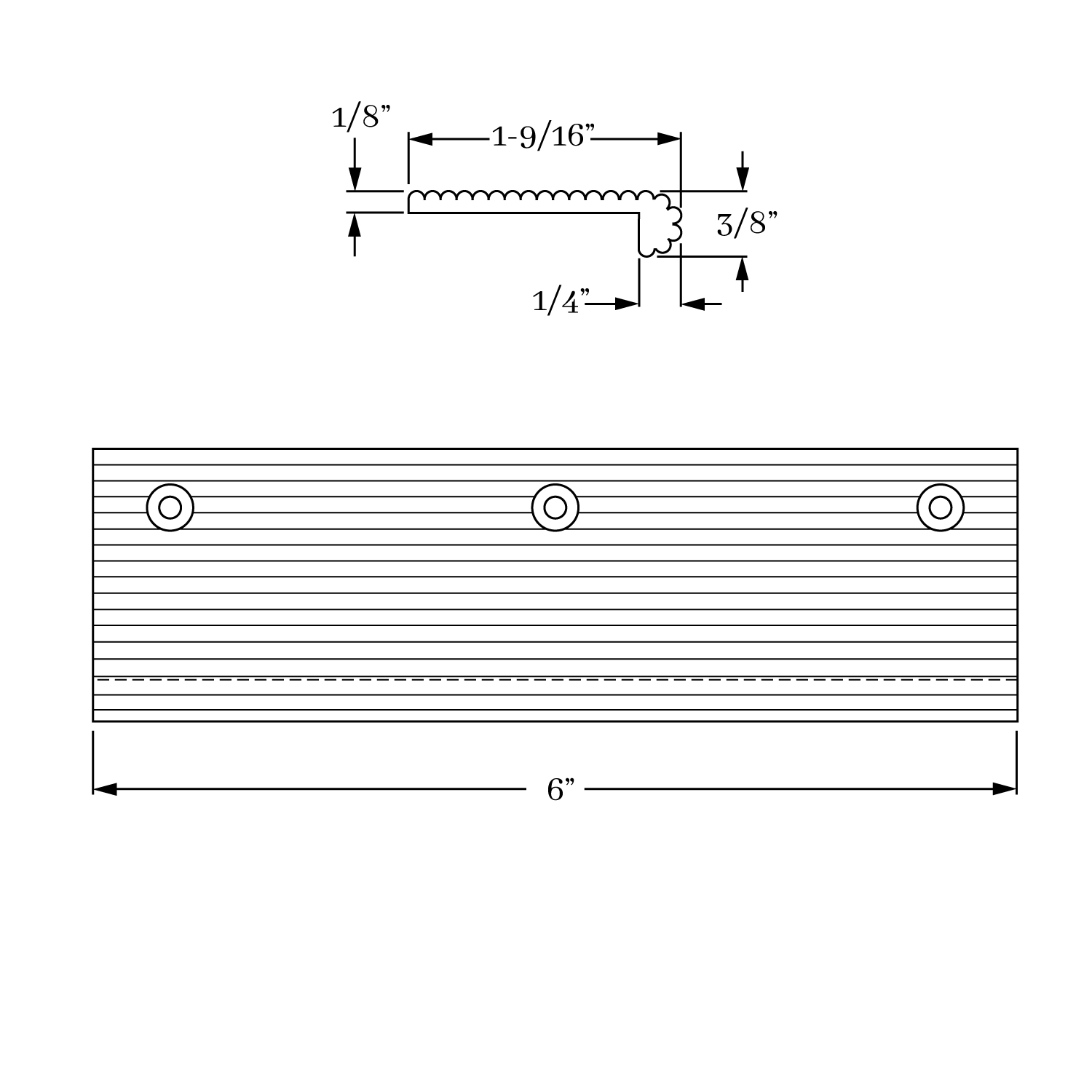 12206 Edge Pull - Reed 