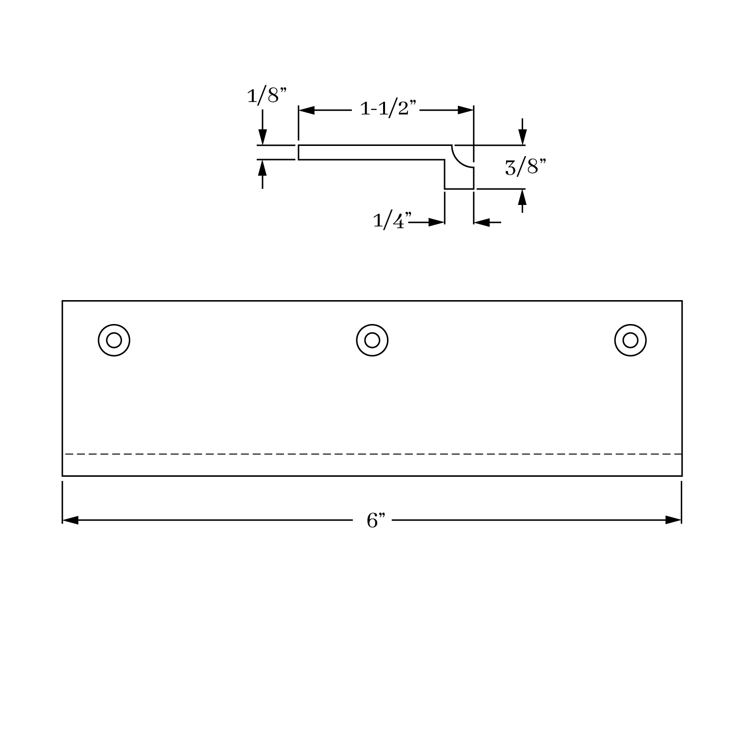 12306 Edge Pull - Arc 