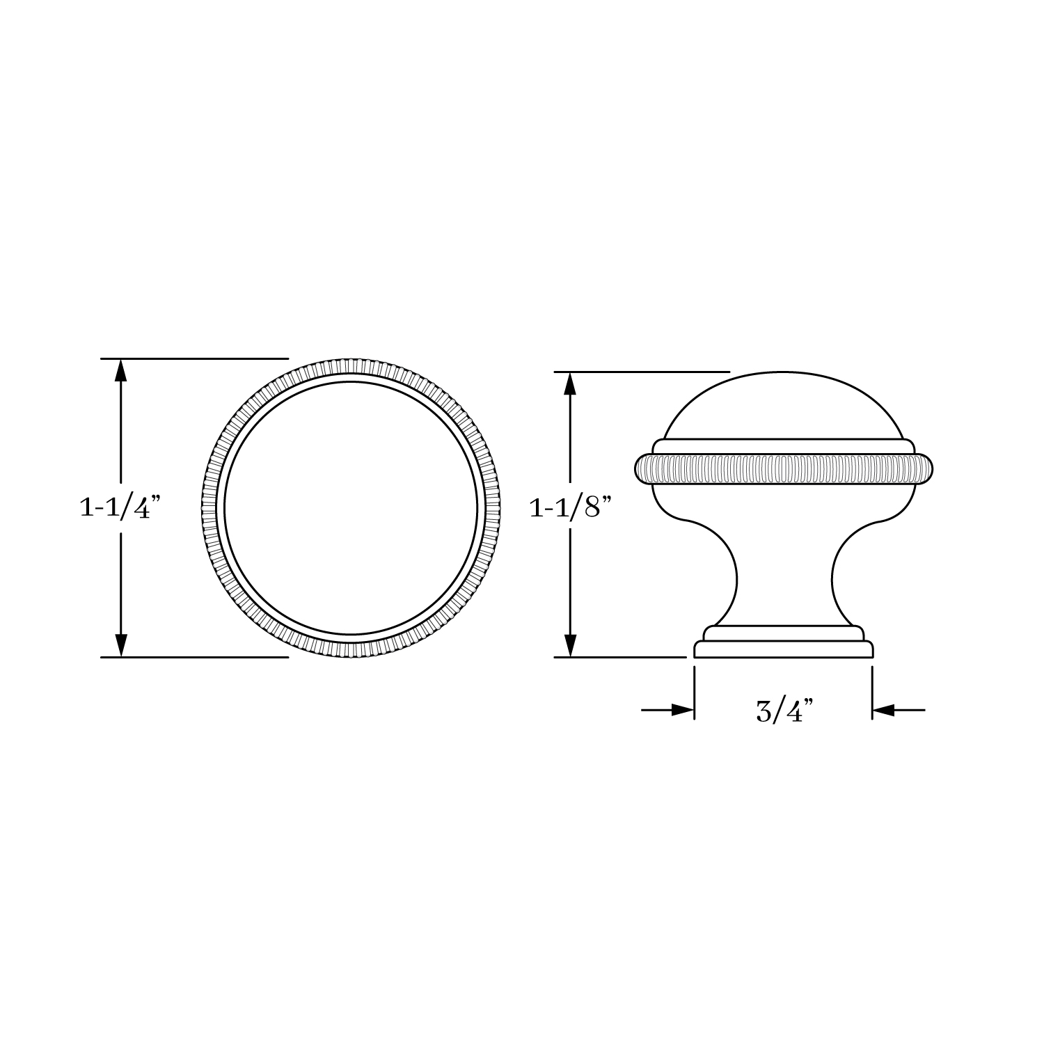 1841 Coin Knob  