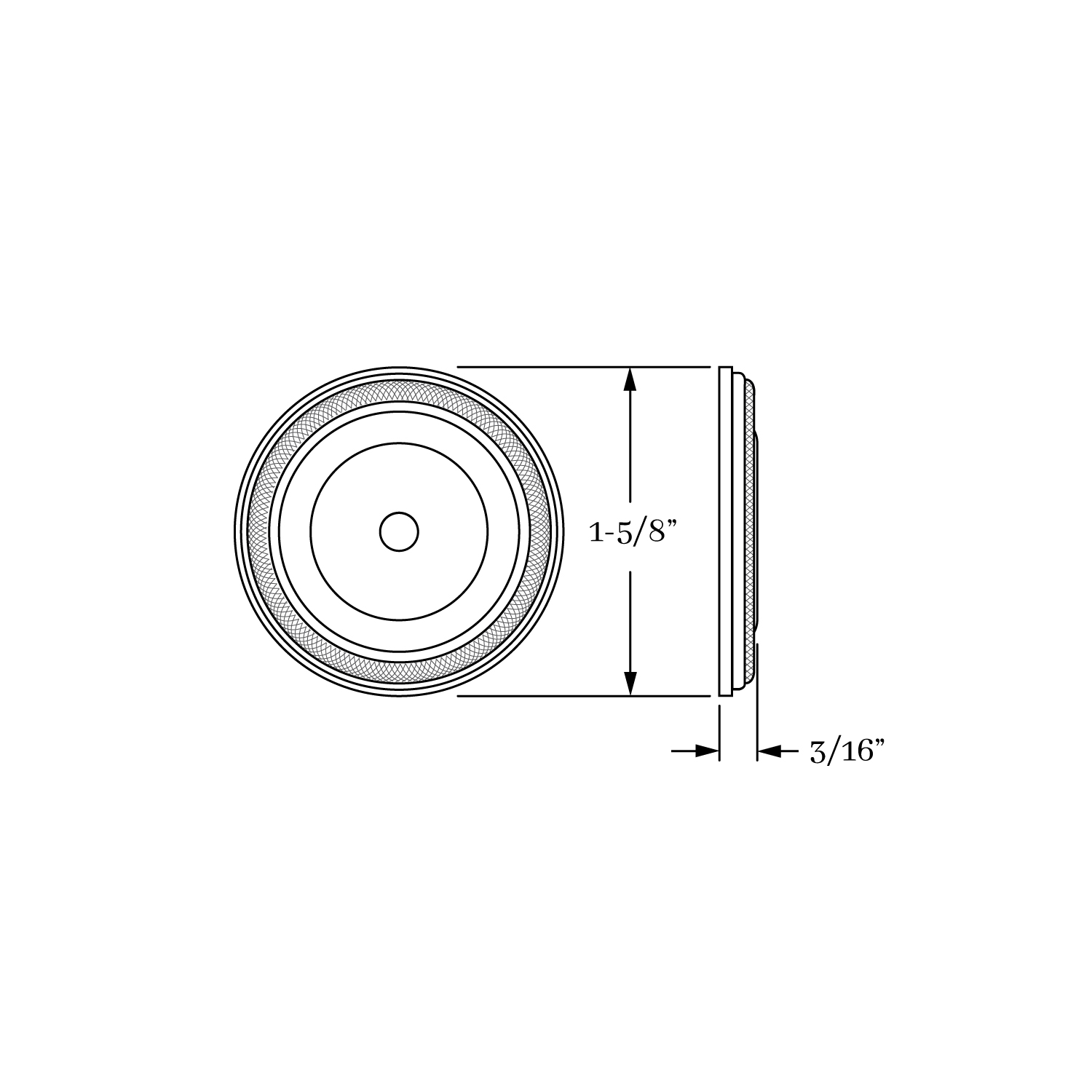 1847 Cross Hatch Backplate  