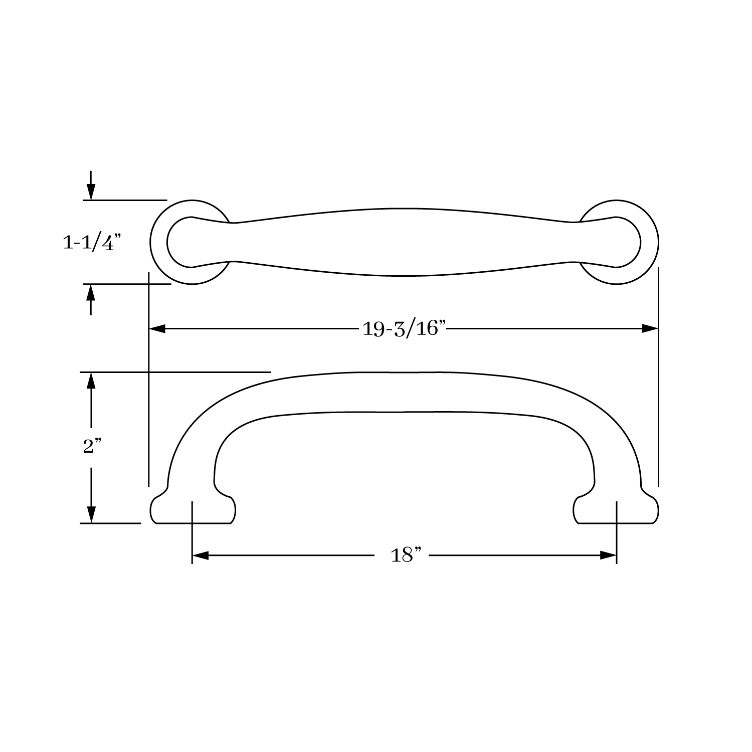 1861 Appliance Pull 