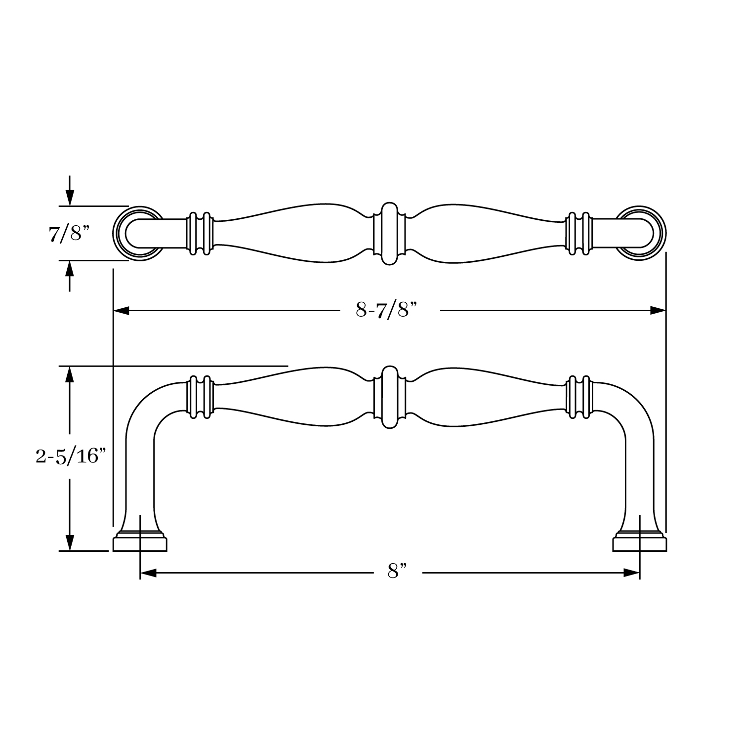 1878 Appliance Pull 