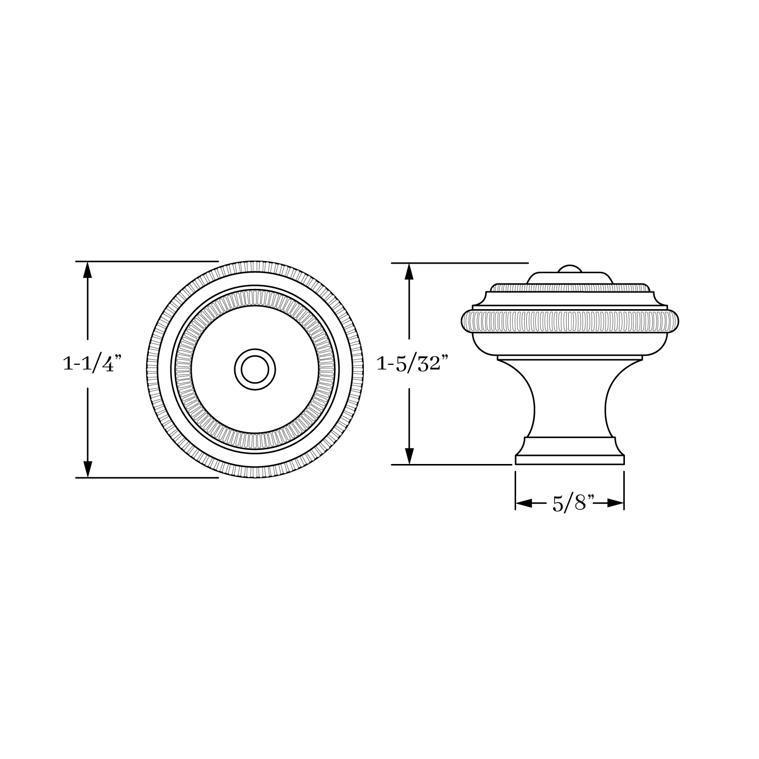 3007 Coin Knob  