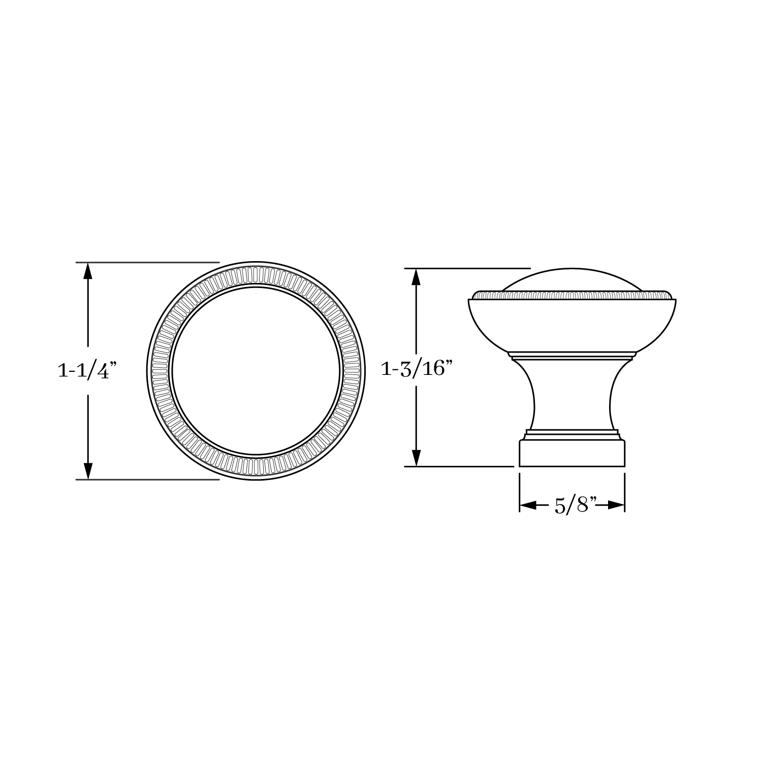 3015 Coin Knob  