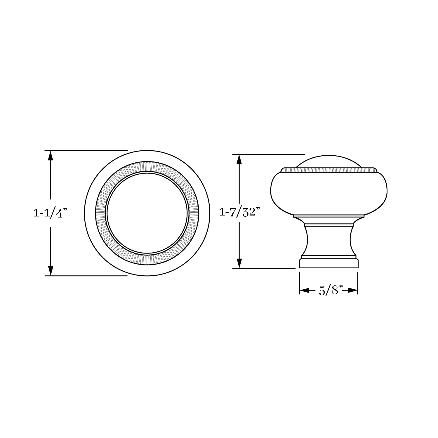 3026 Coin Knob  