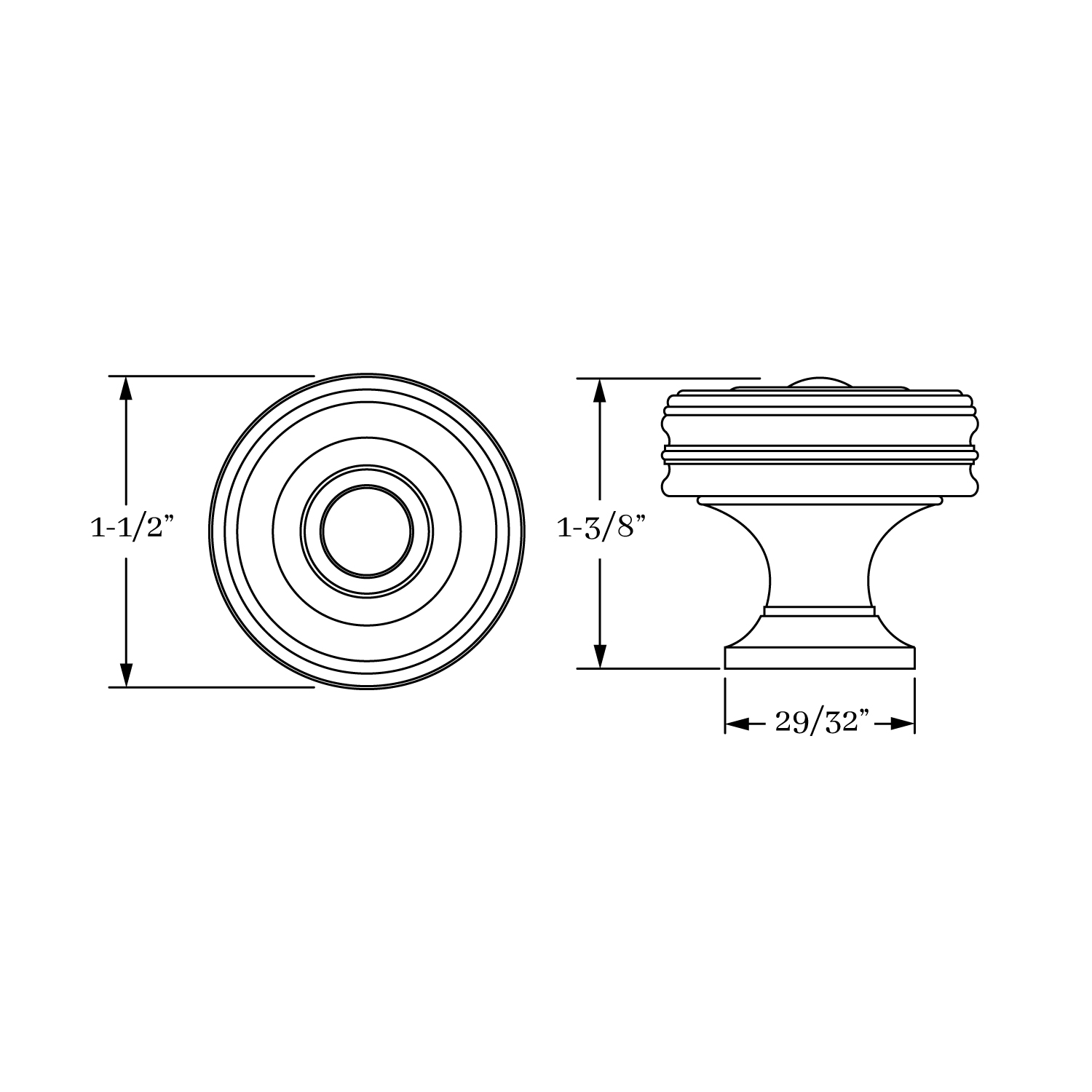 3058 Knob  