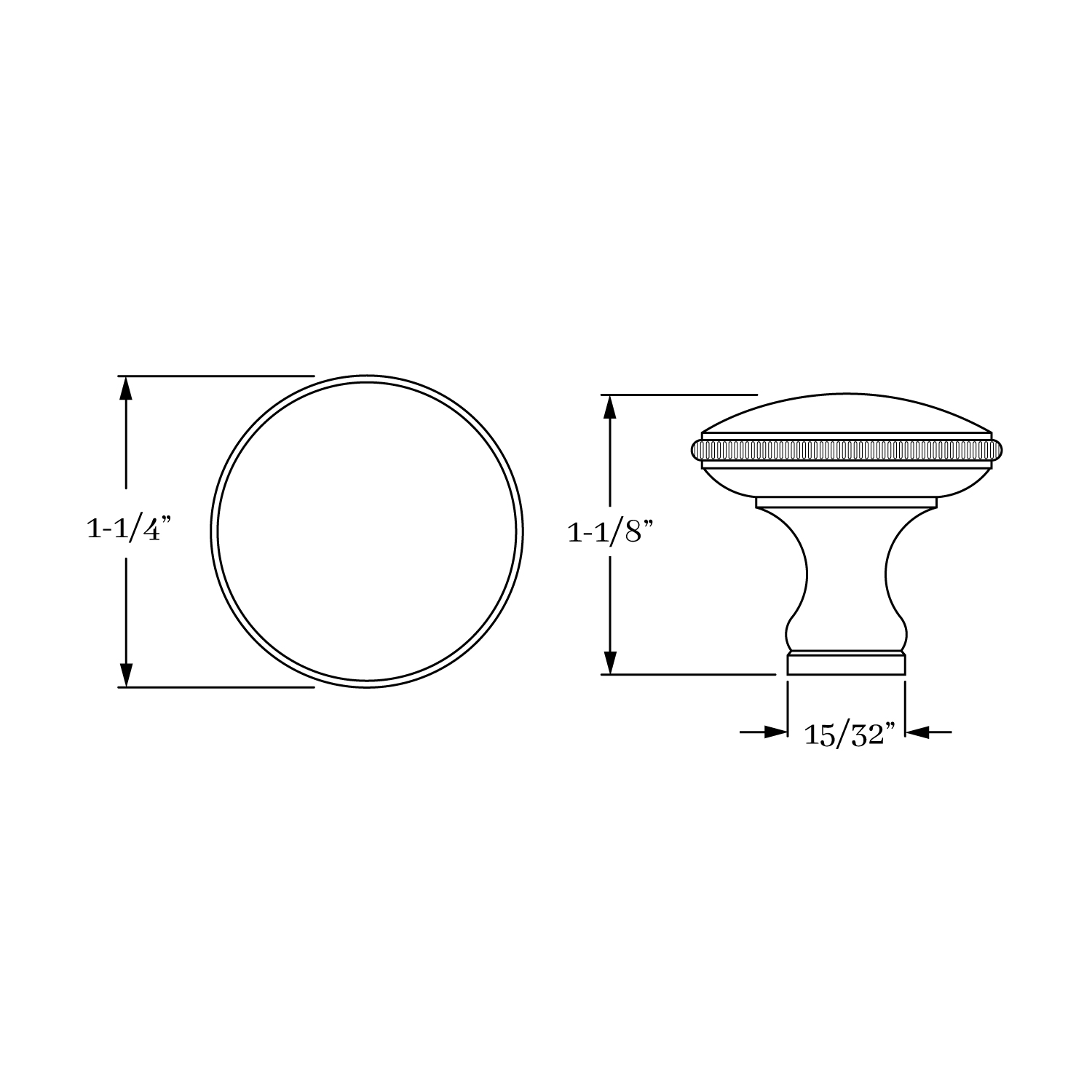 3084 Coin Knob 