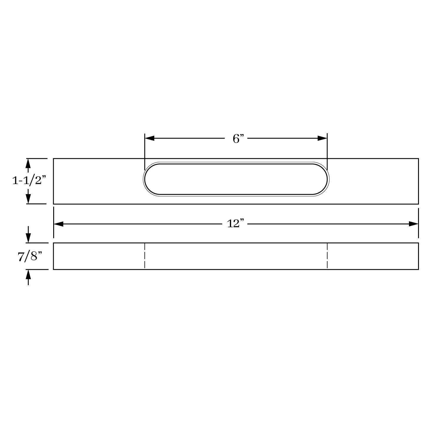 3121 Surface Appliance Pull 