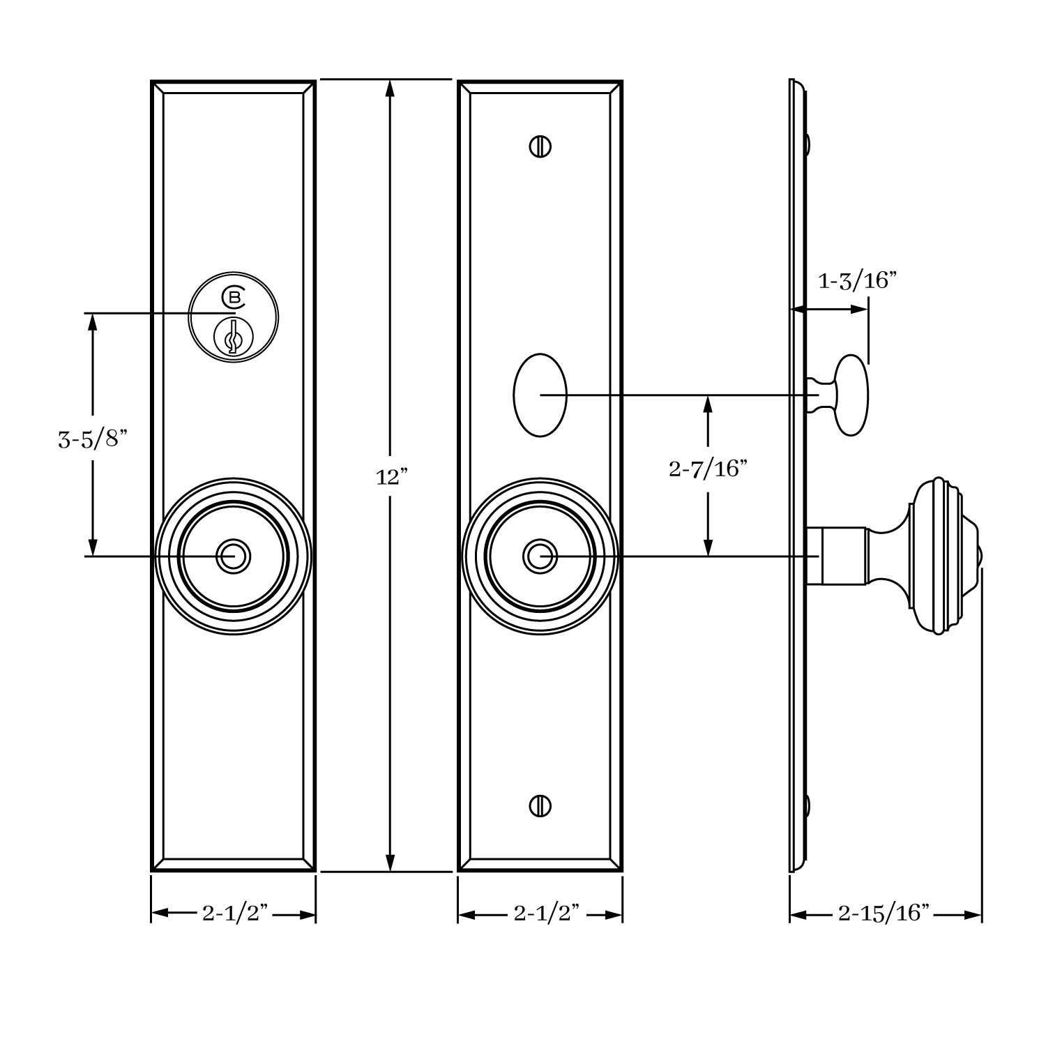 13110 Chautauqua Entrance Knob Set