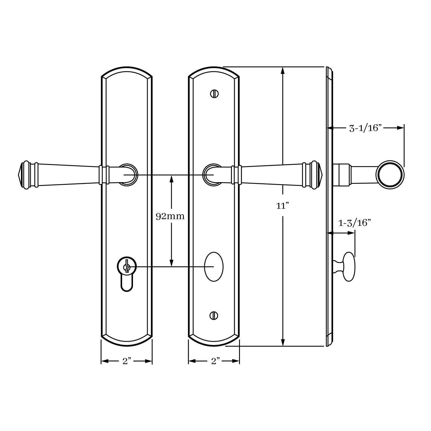 13315 Chautauqua Multi Point Set <br>Euro Profile