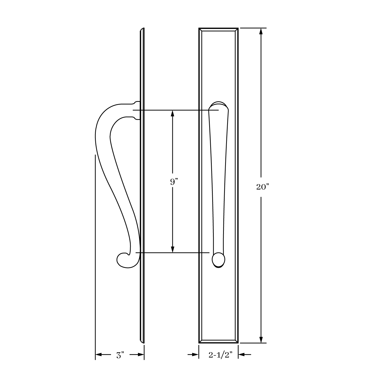 14812 Chautauqua Pull Plate