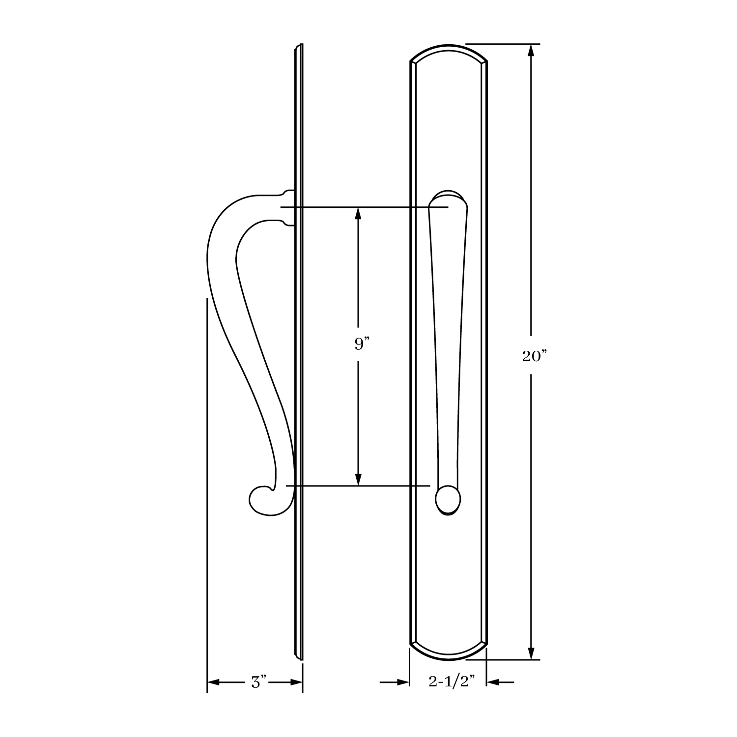 14814 Chautauqua Pull Plate