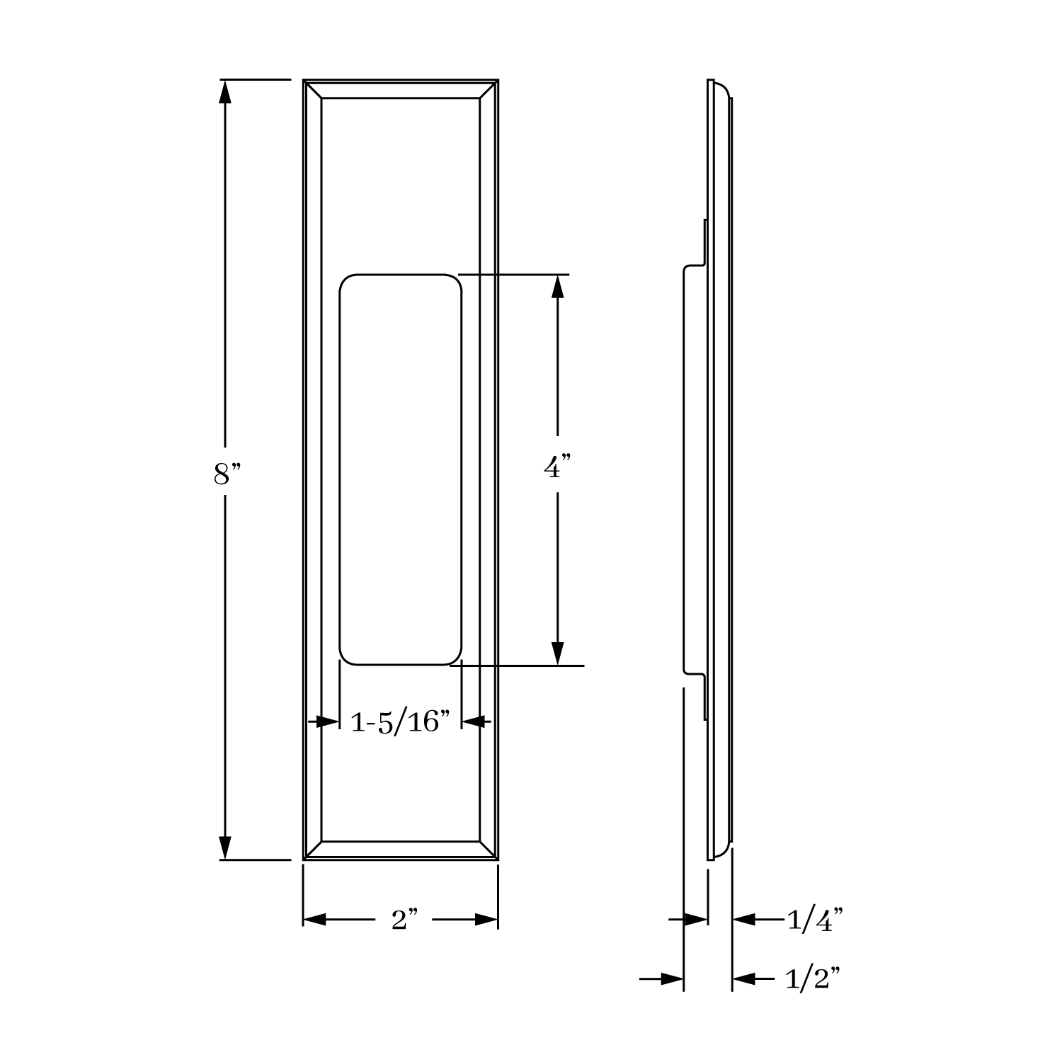 14830 Chautauqua Flush Pull