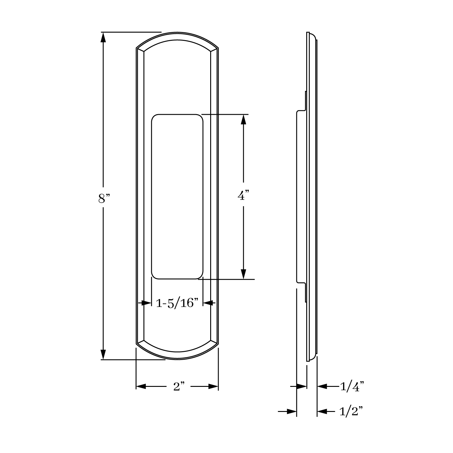 14835 Chautauqua Flush Pull