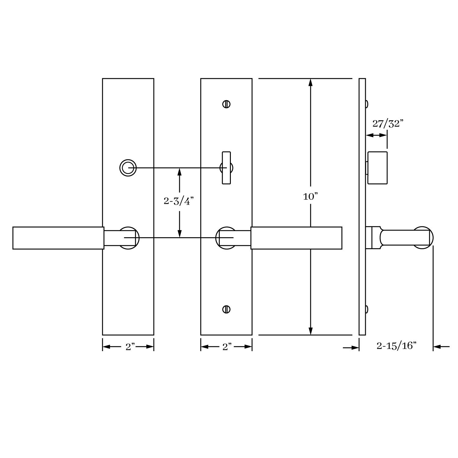 17030 Après Lever and Escutcheon