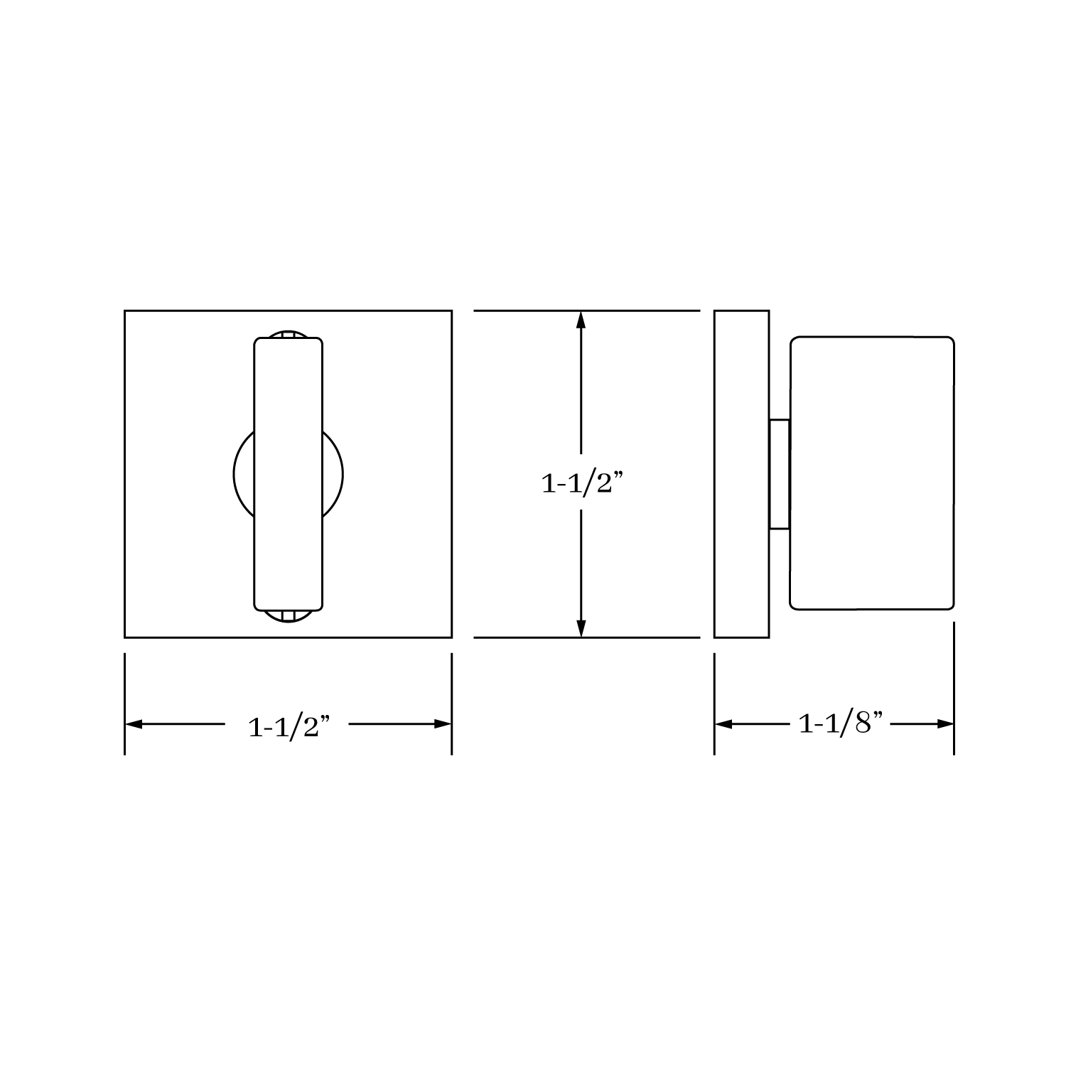 17162 Après Mortise Bolt