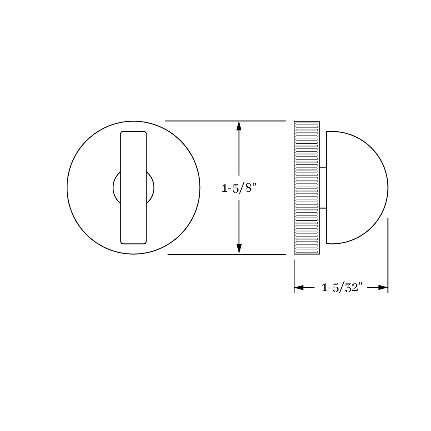 17402 Après Coin Slab Mortise Bolt