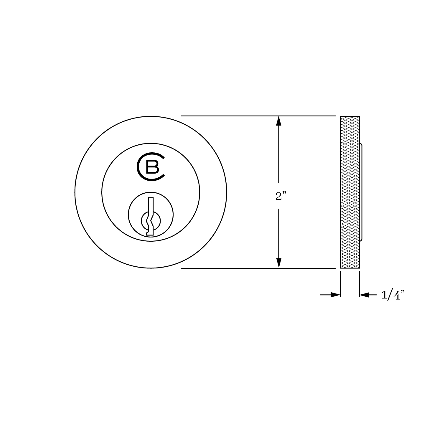 17409 Après Cross Hatch Slab Cylinder Collar