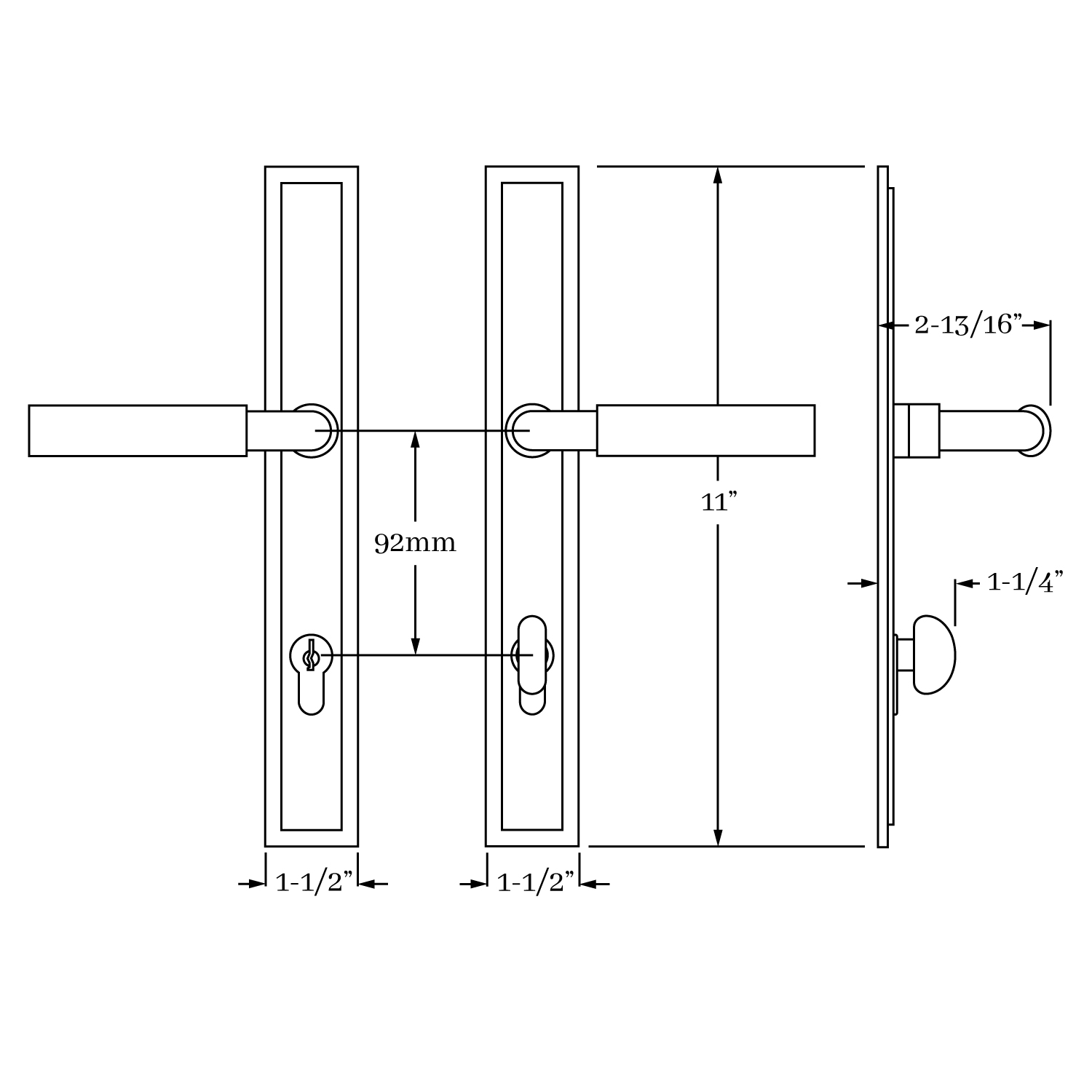 17550 Shore Multi Point Set <br>Euro Profile