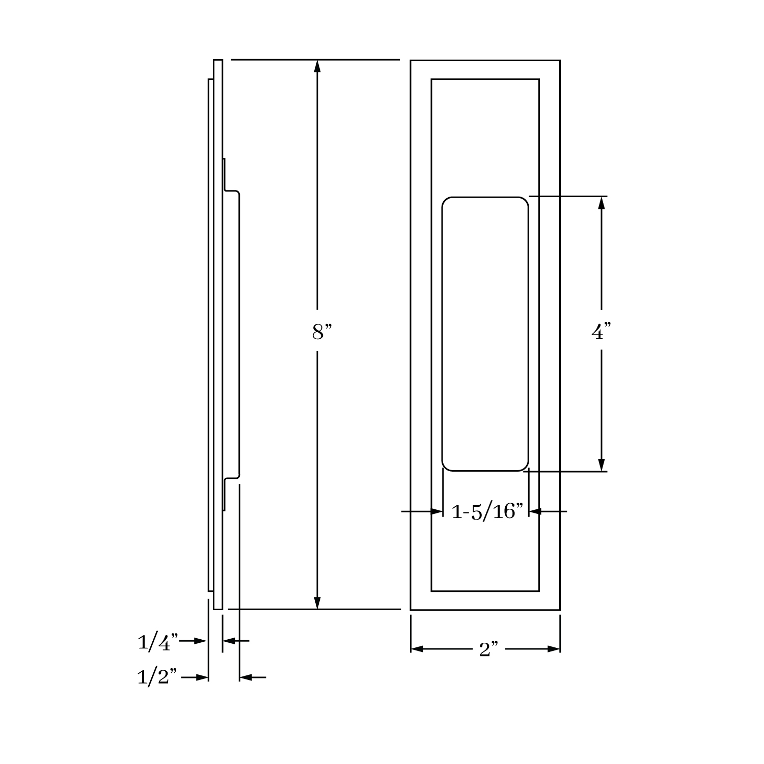 17690 Shore Flush Pull