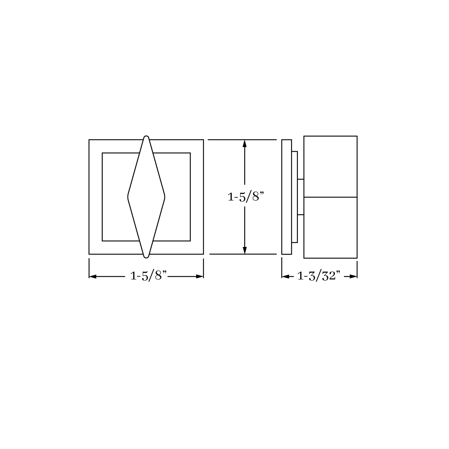 17844 Shore Mortise Bolt