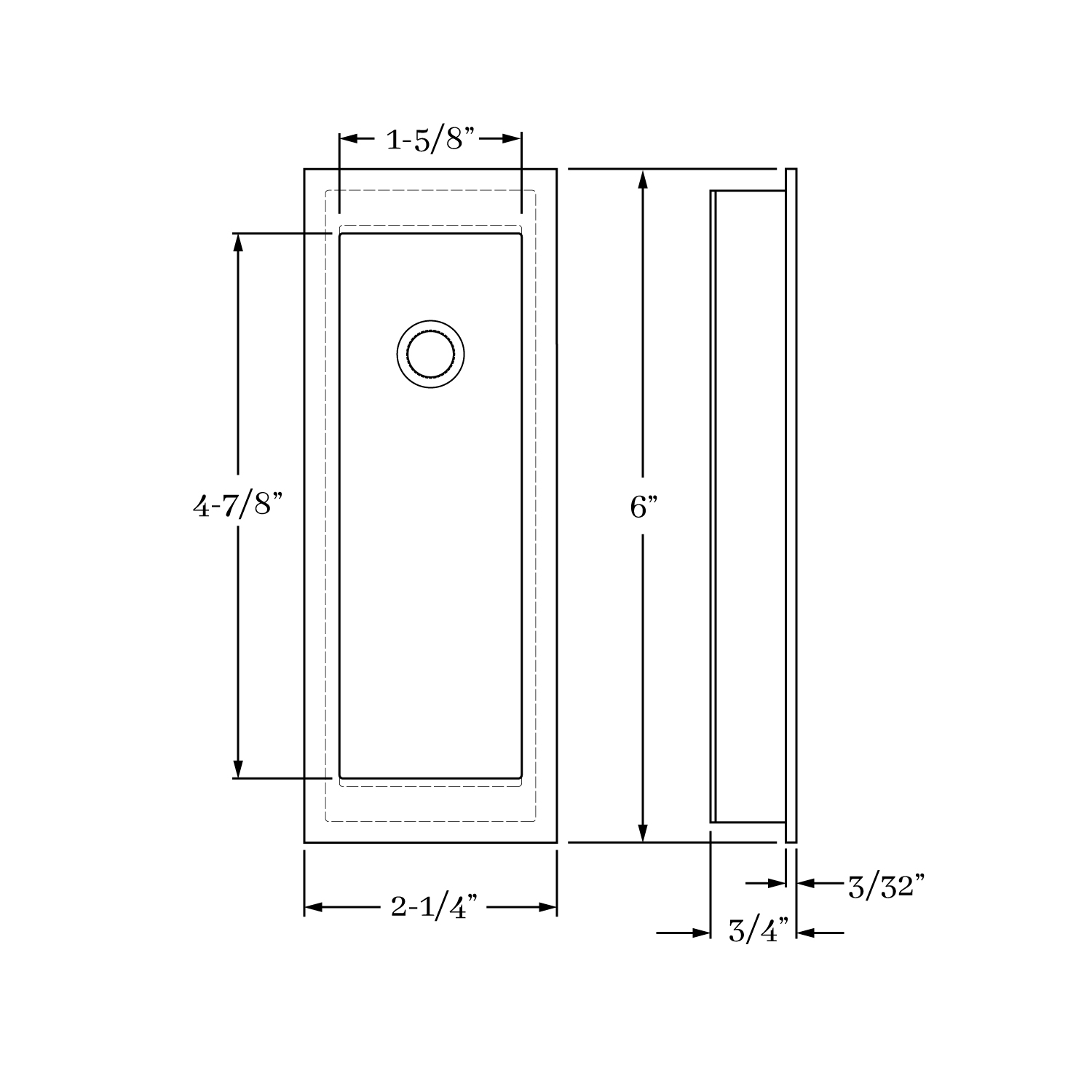 18506 Flush Pulls Flush Pull<br>Privacy with EE