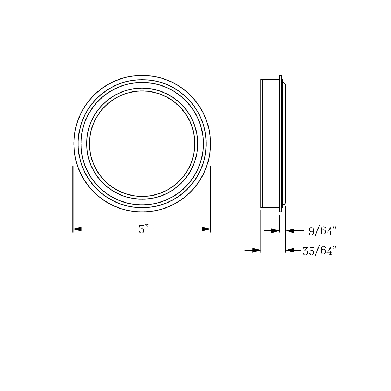 18520 Flush Pulls Flush Pull <br> Passage