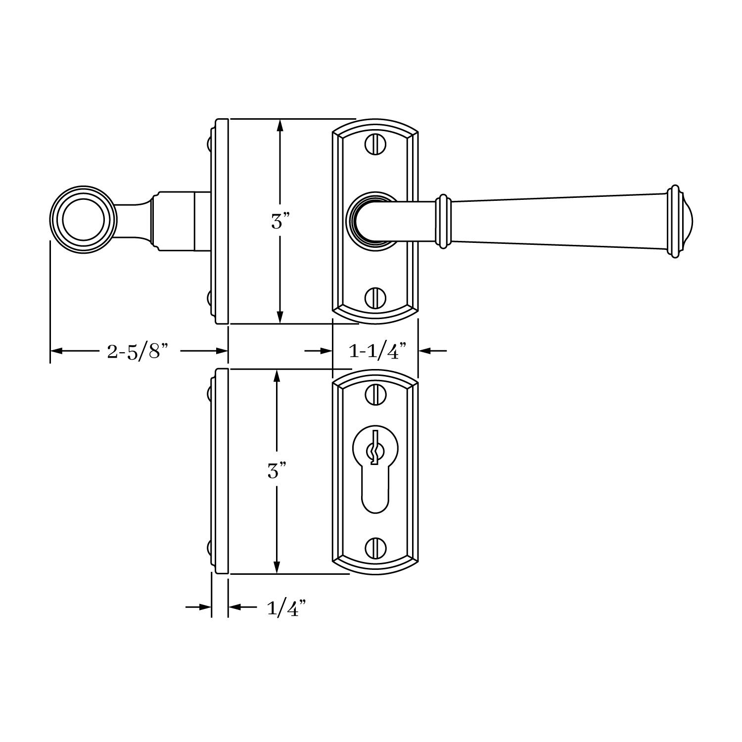 7235 Hutter Multi Point Set<br>Euro Sectional