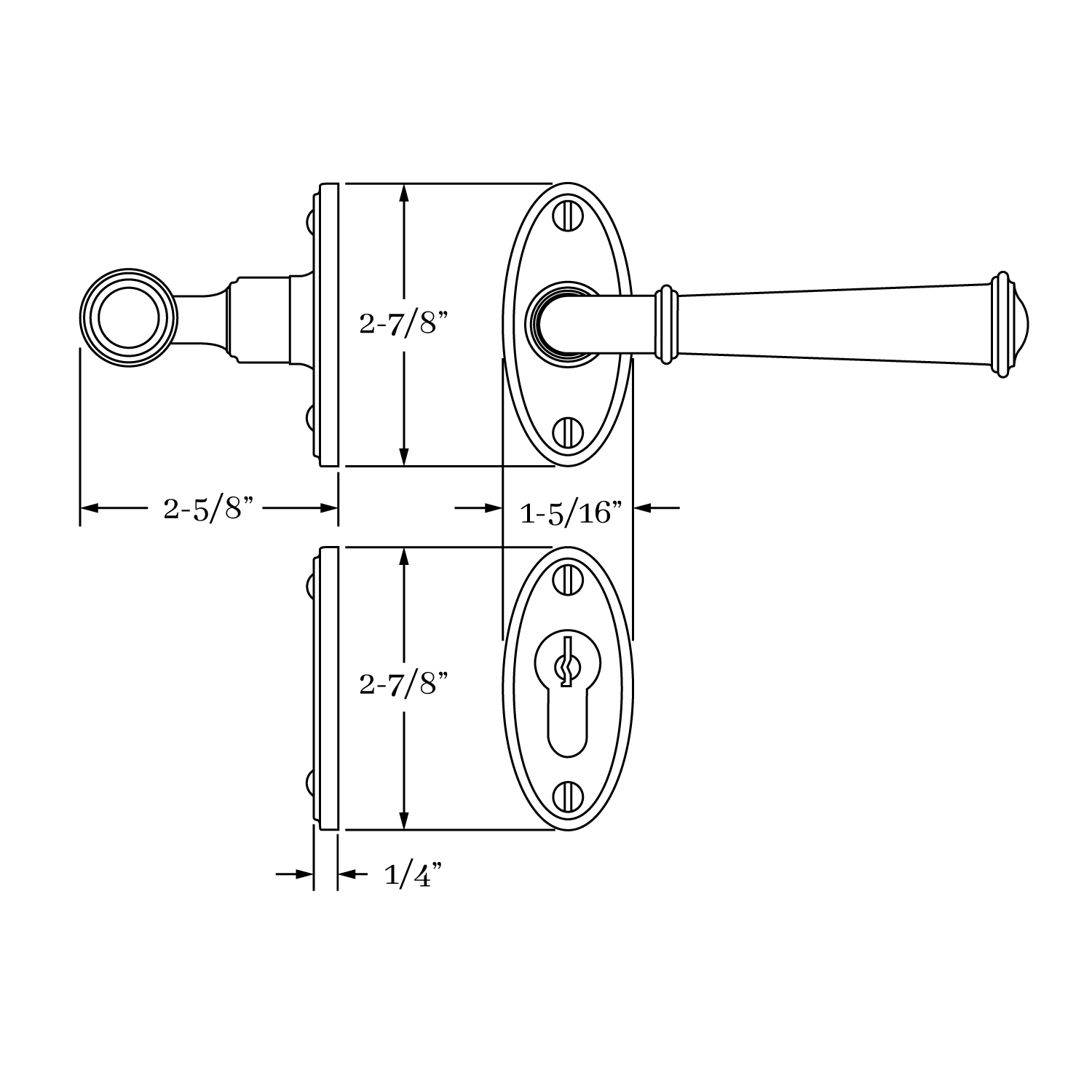 7240 Hutter Multi Point Set<br>Euro Sectional