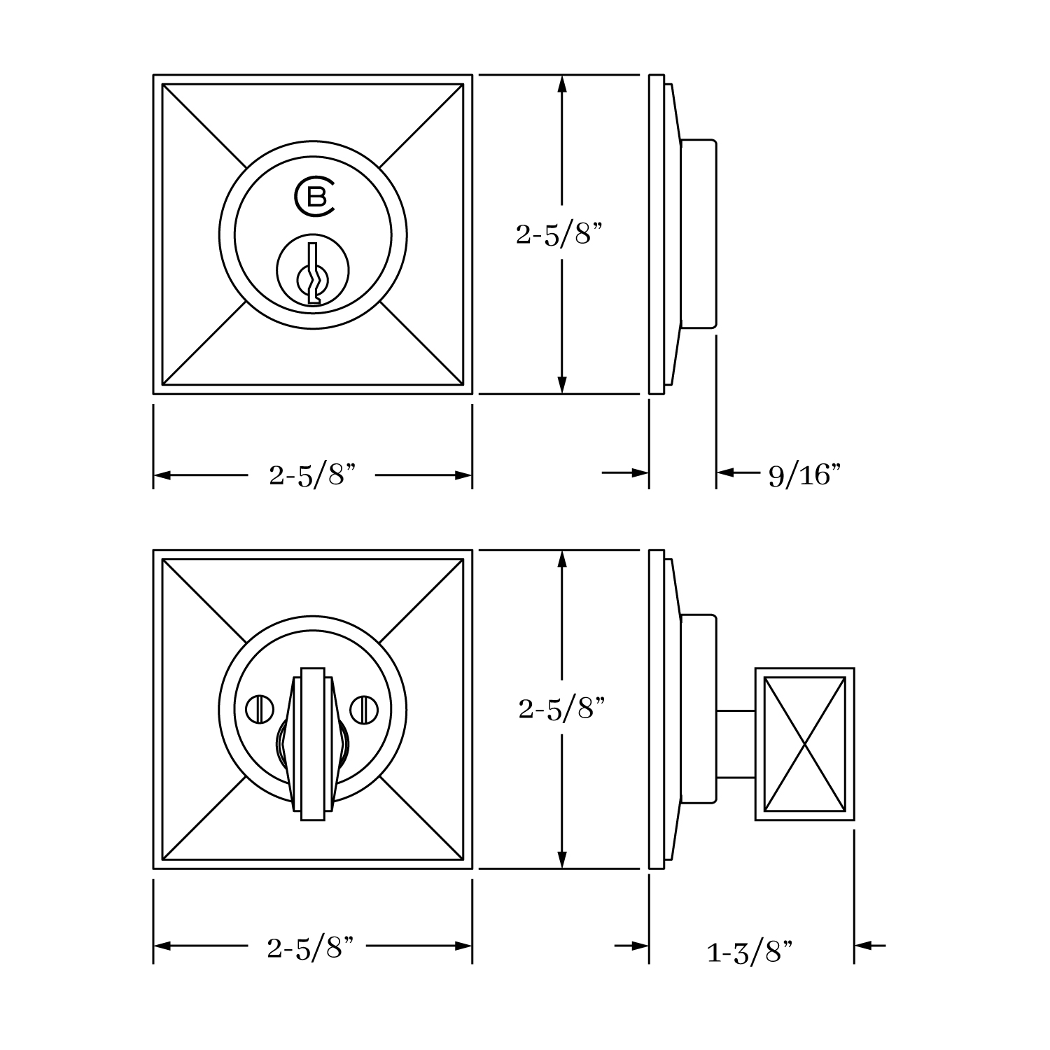 7586 Fifth Avenue Auxiliary Deadbolt