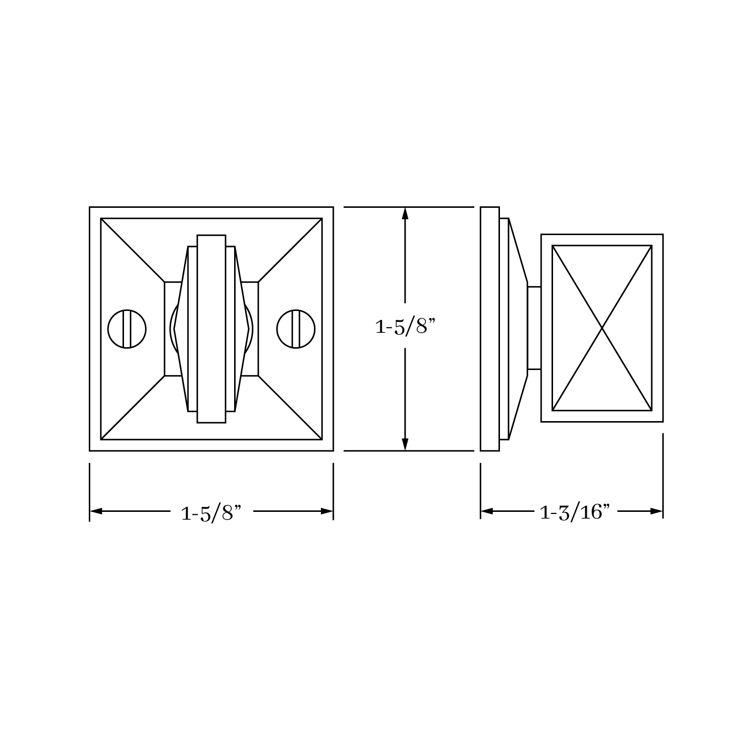 7596 Fifth Avenue Mortise Bolt