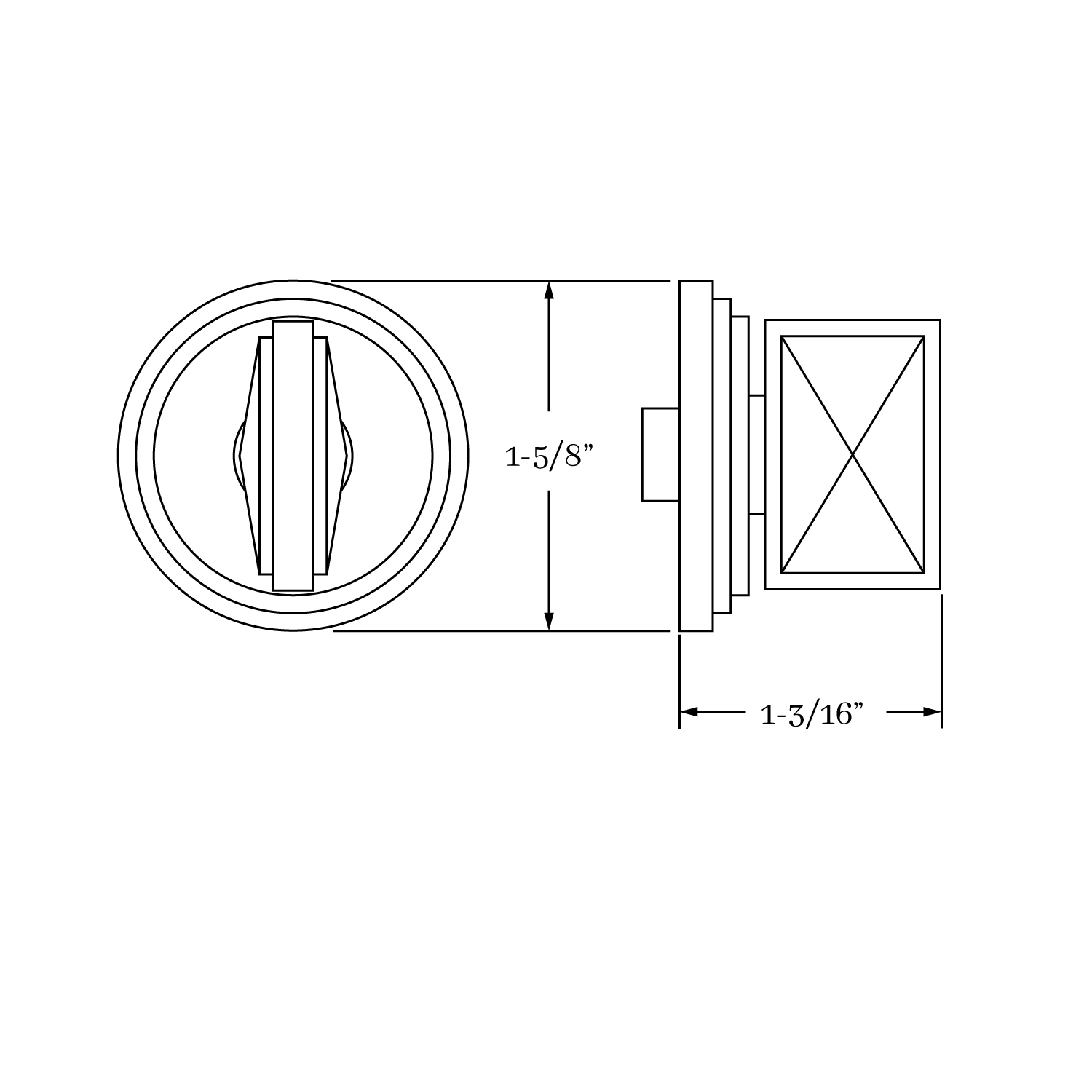 7599 Fifth Avenue Mortise Bolt