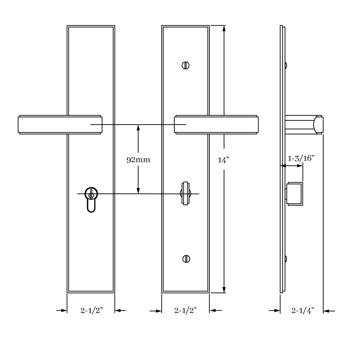 7650 Fifth Avenue Multi Point Set<br>Euro Profile