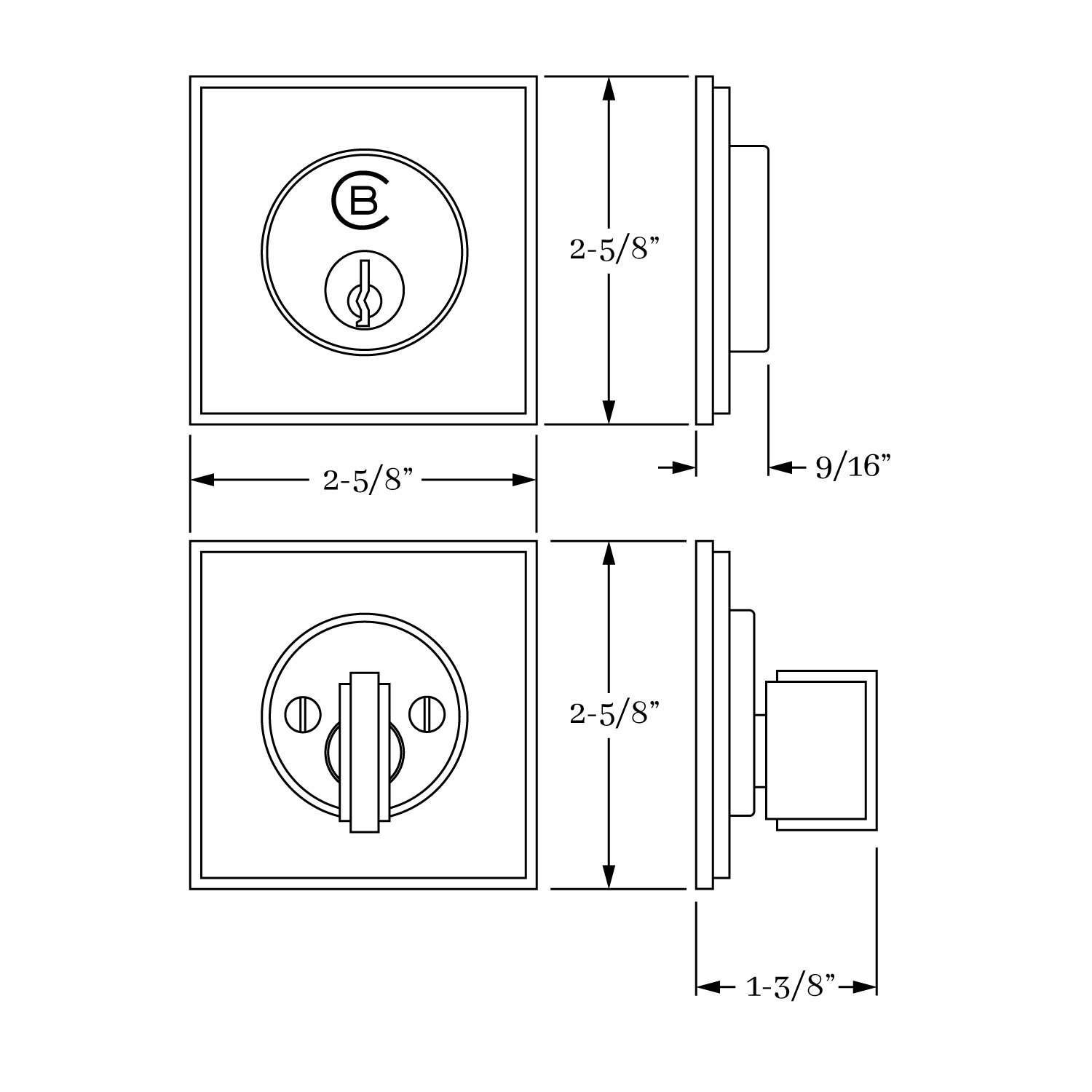 7786 Fifth Avenue Auxiliary Deadbolt