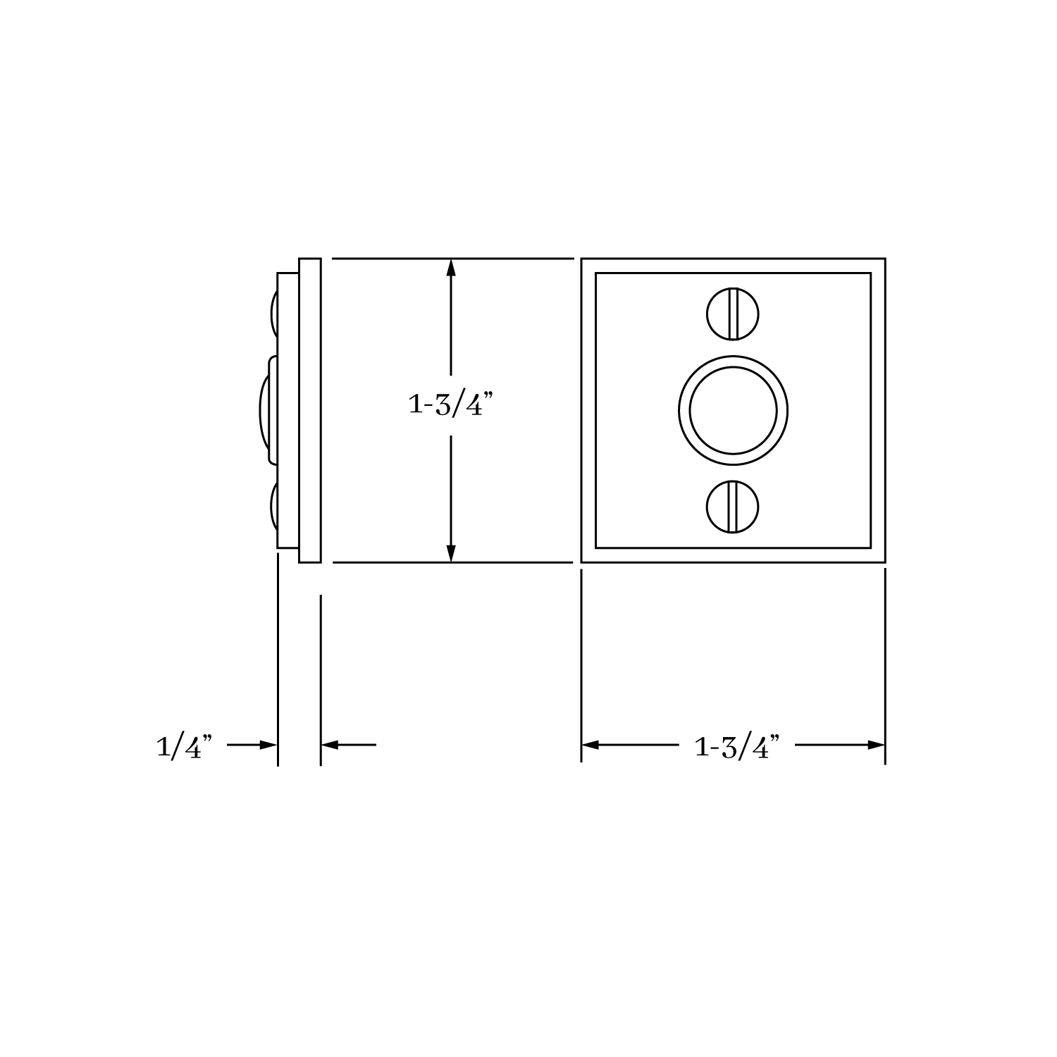 7799 Fifth Avenue Doorbell Escutcheon