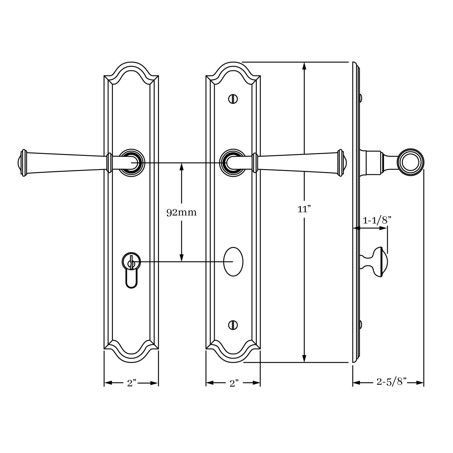 7850 Hutter Multi Point Set<br>Euro Profile