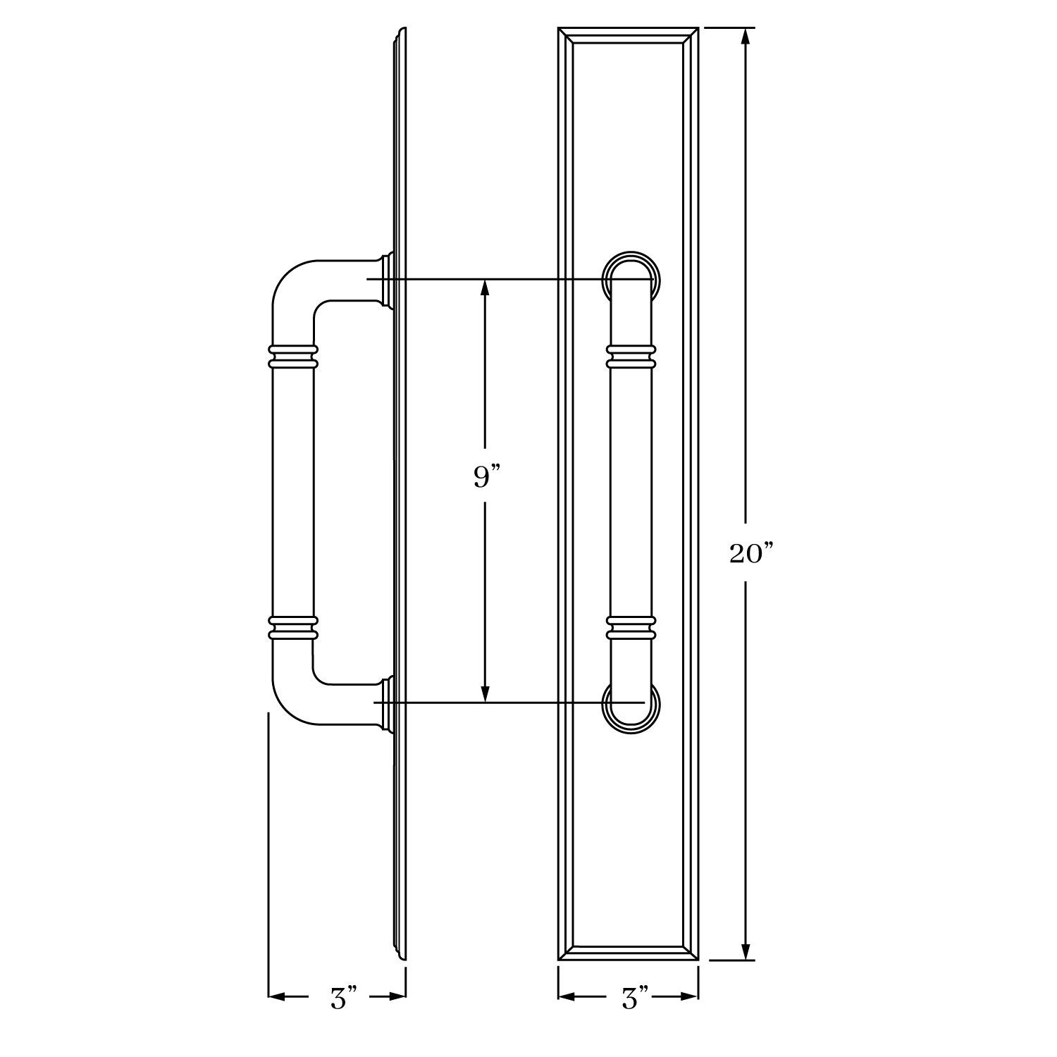 7876 Hutter Pull Plate