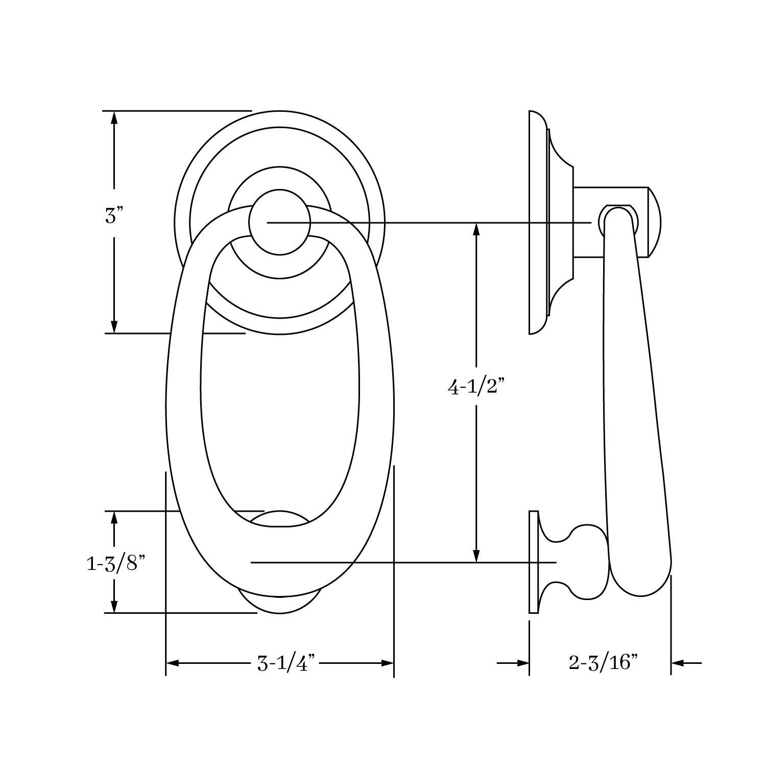 7998 Hutter Door Knocker