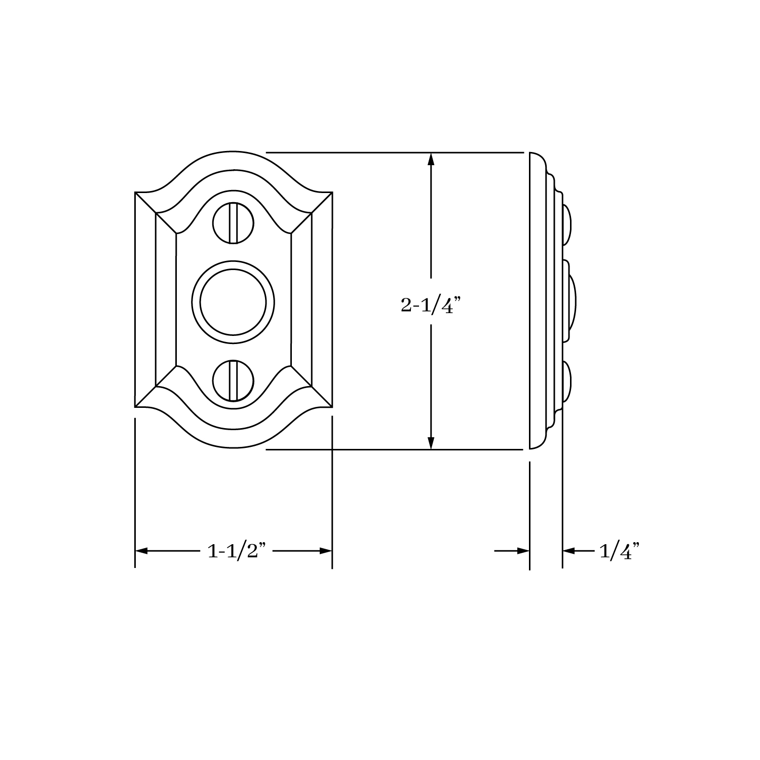 7999 Hutter Doorbell Escutcheon