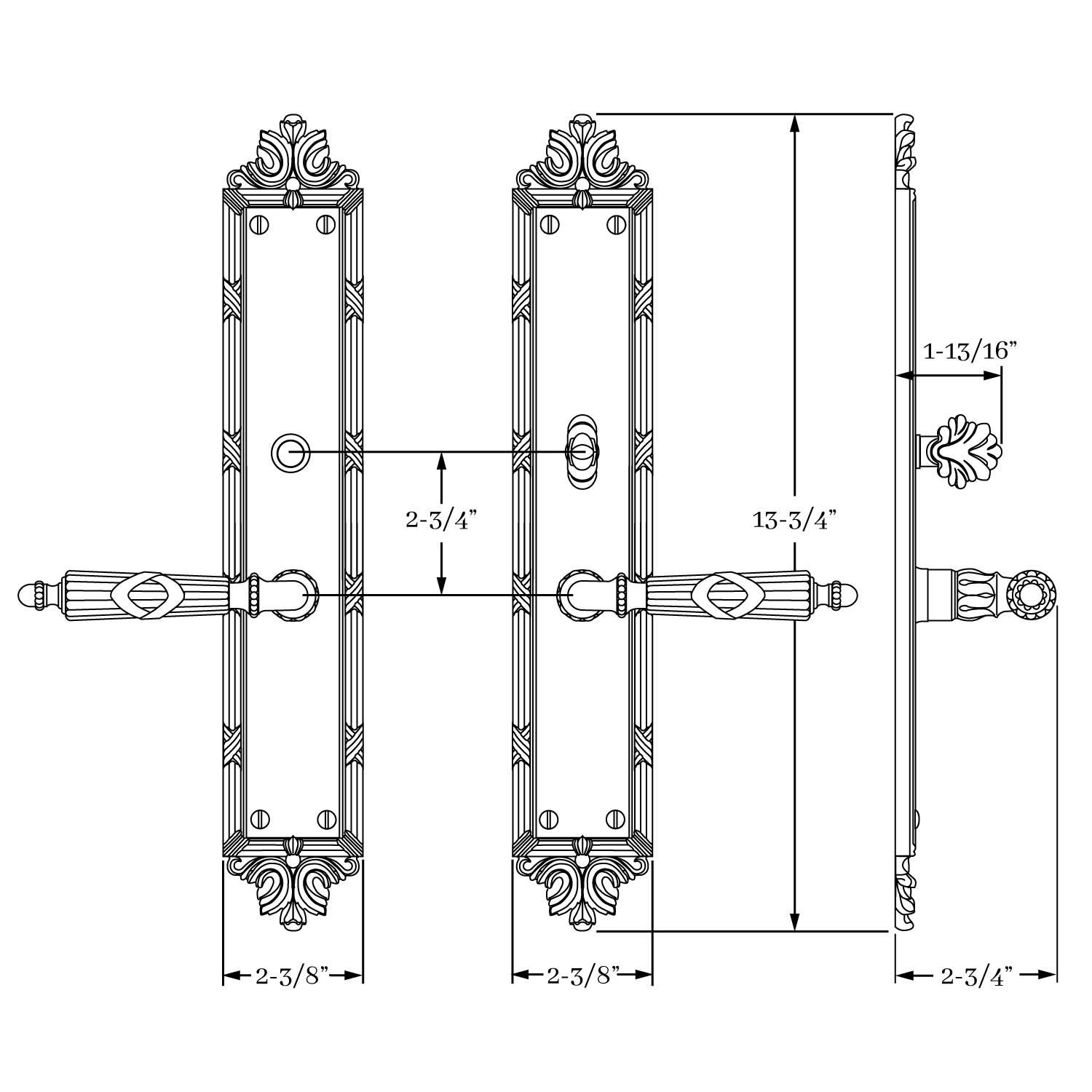 8031 St. Georges Lever and Escutcheon