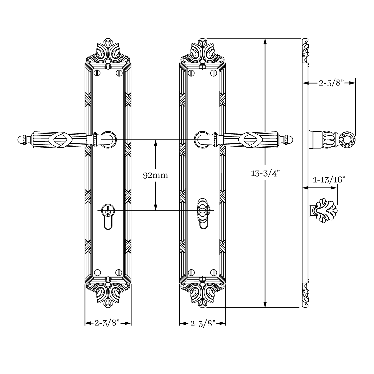 8050 St. Georges Multi Point Set<br>Euro Profile