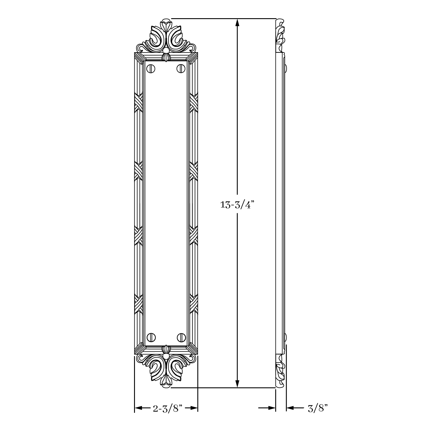 8082 St. Georges Push Plate