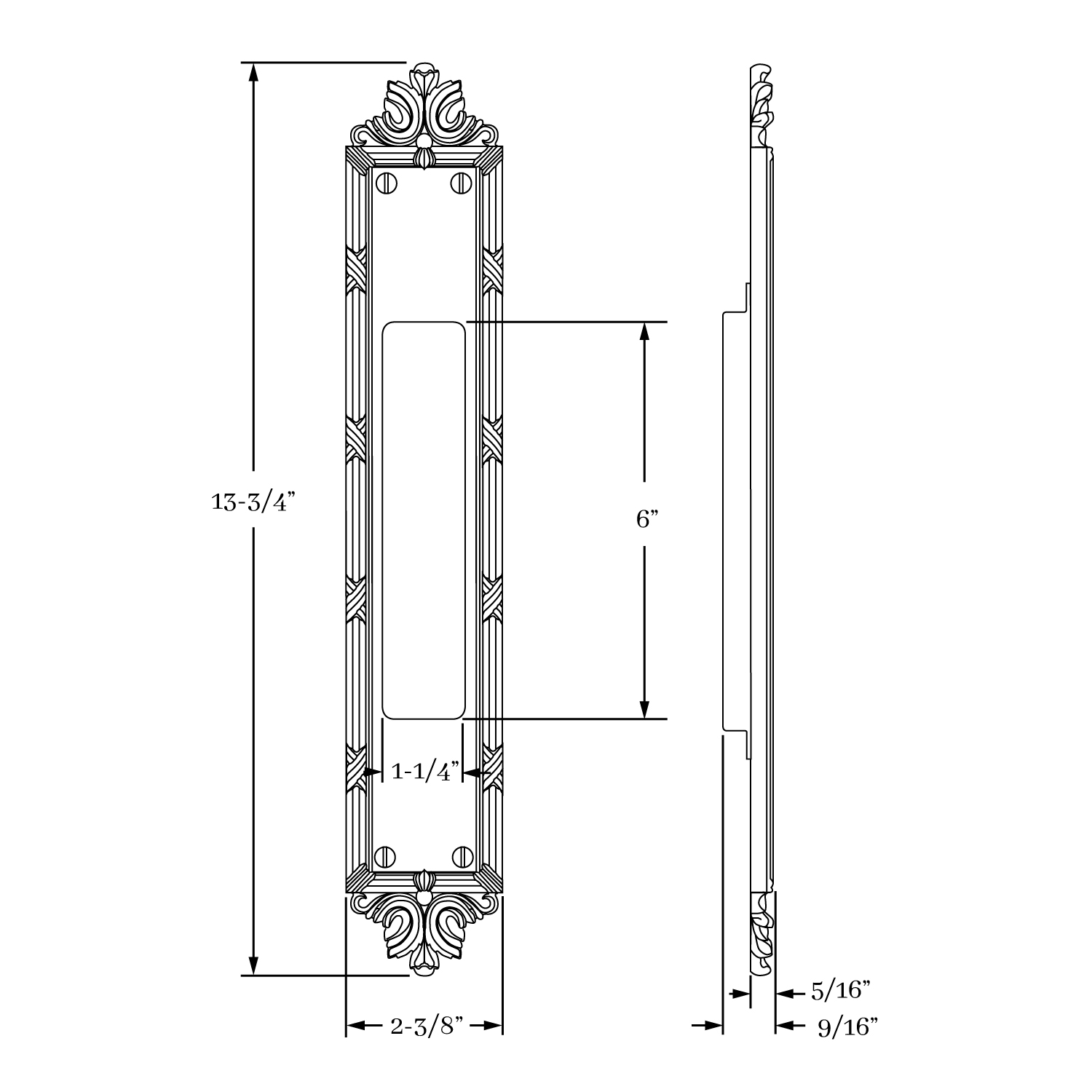 8092 St. Georges Flush Pull