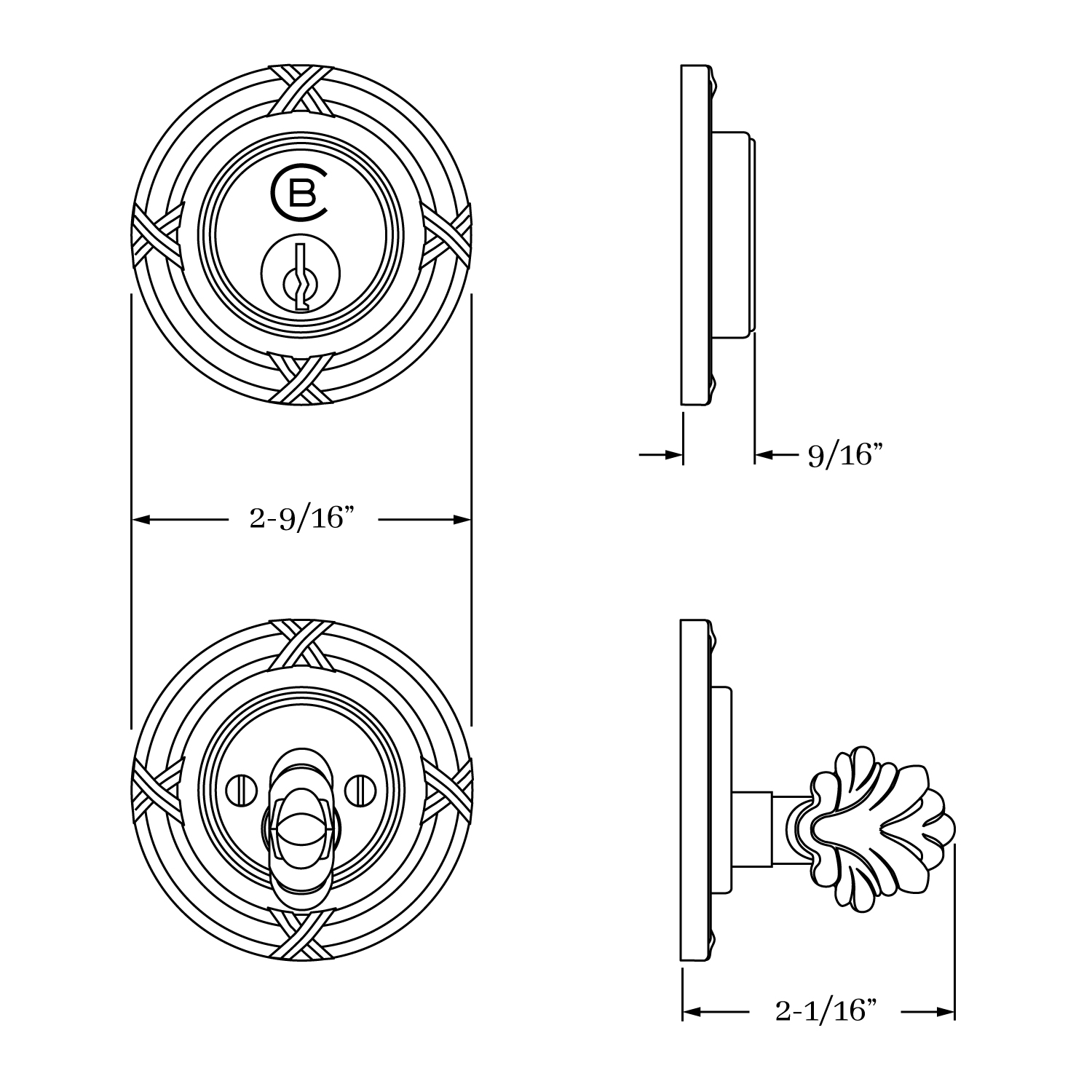 8170 St. Georges Auxiliary Deadbolt