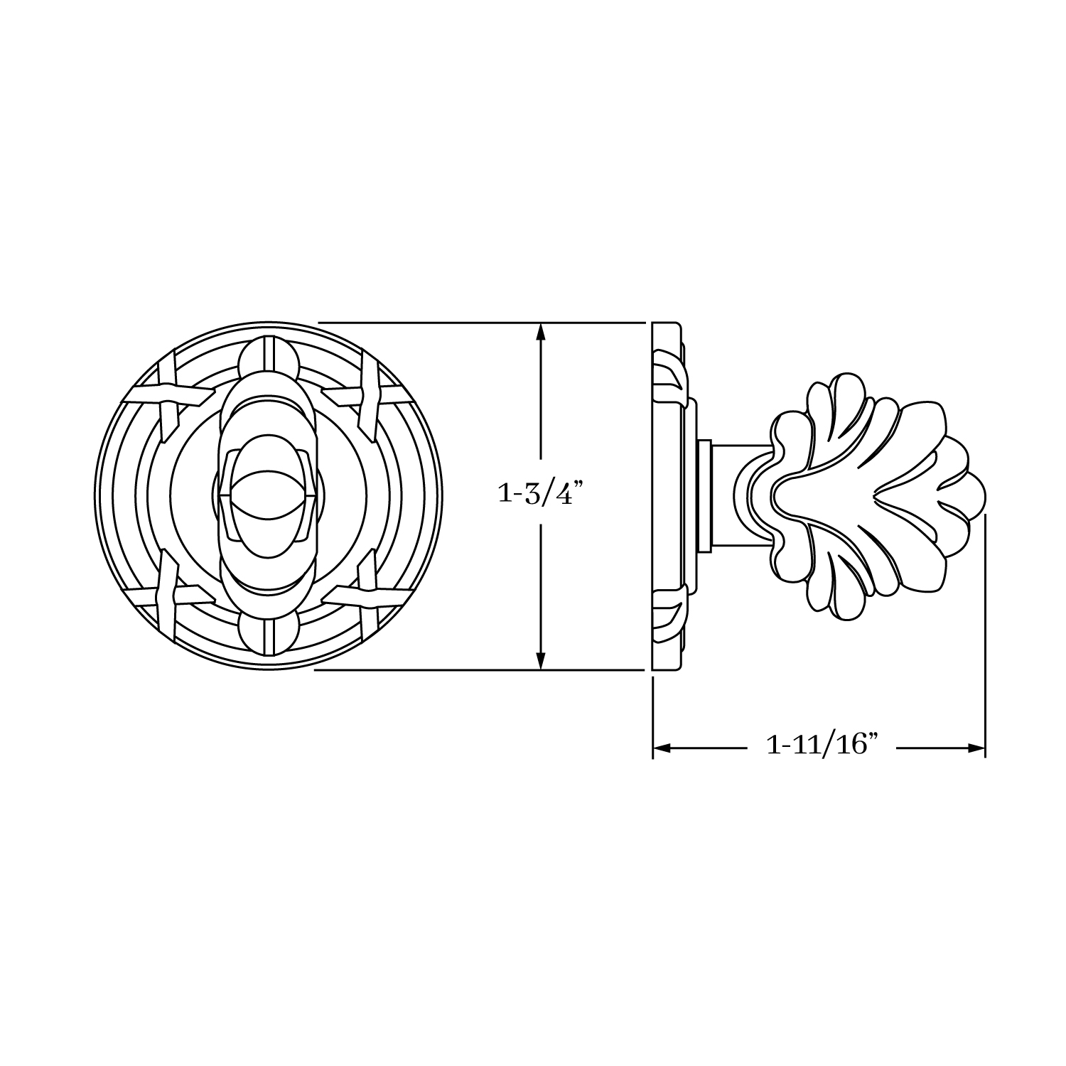 8179 St. Georges Mortise Bolt