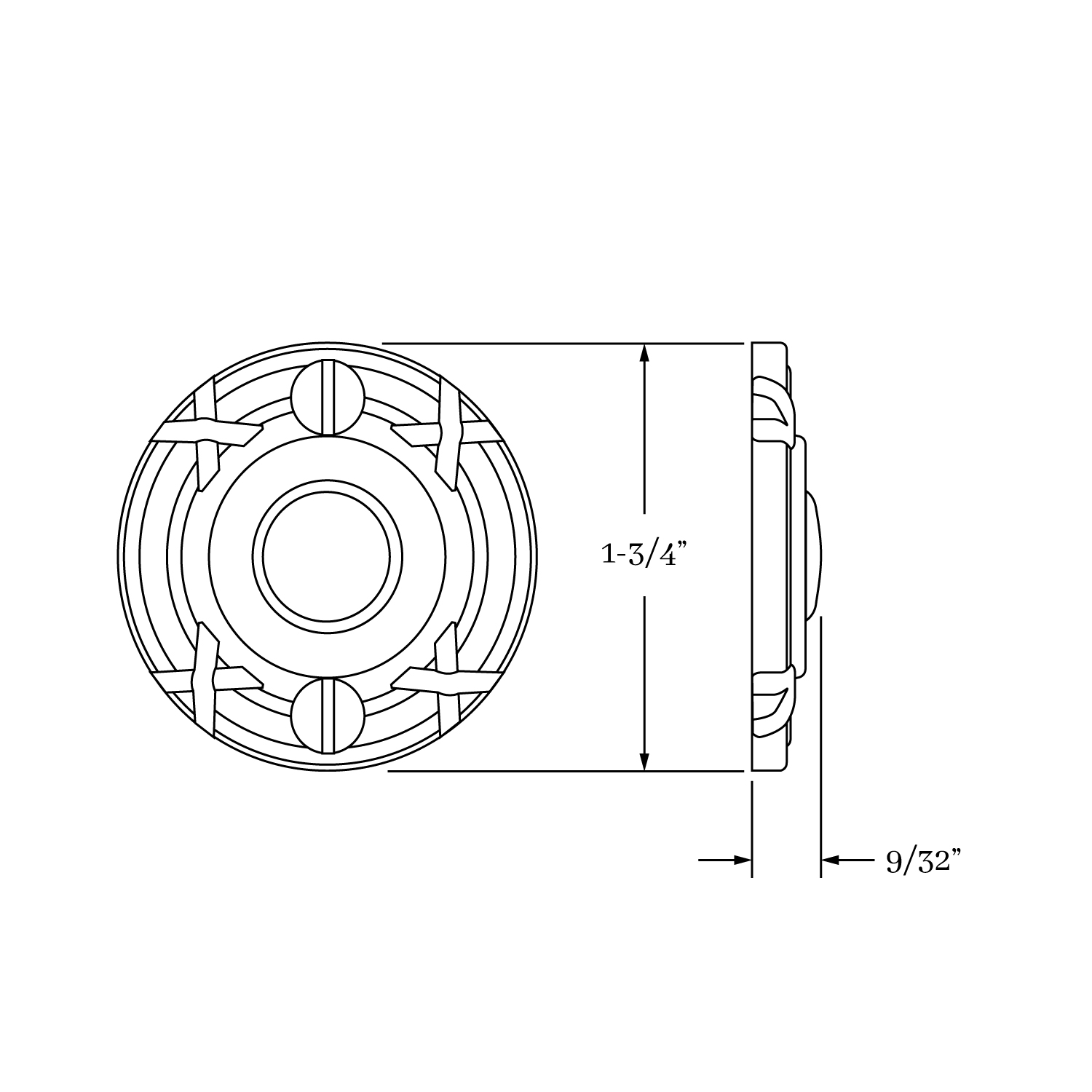 8183 St. Georges Doorbell Escutcheon