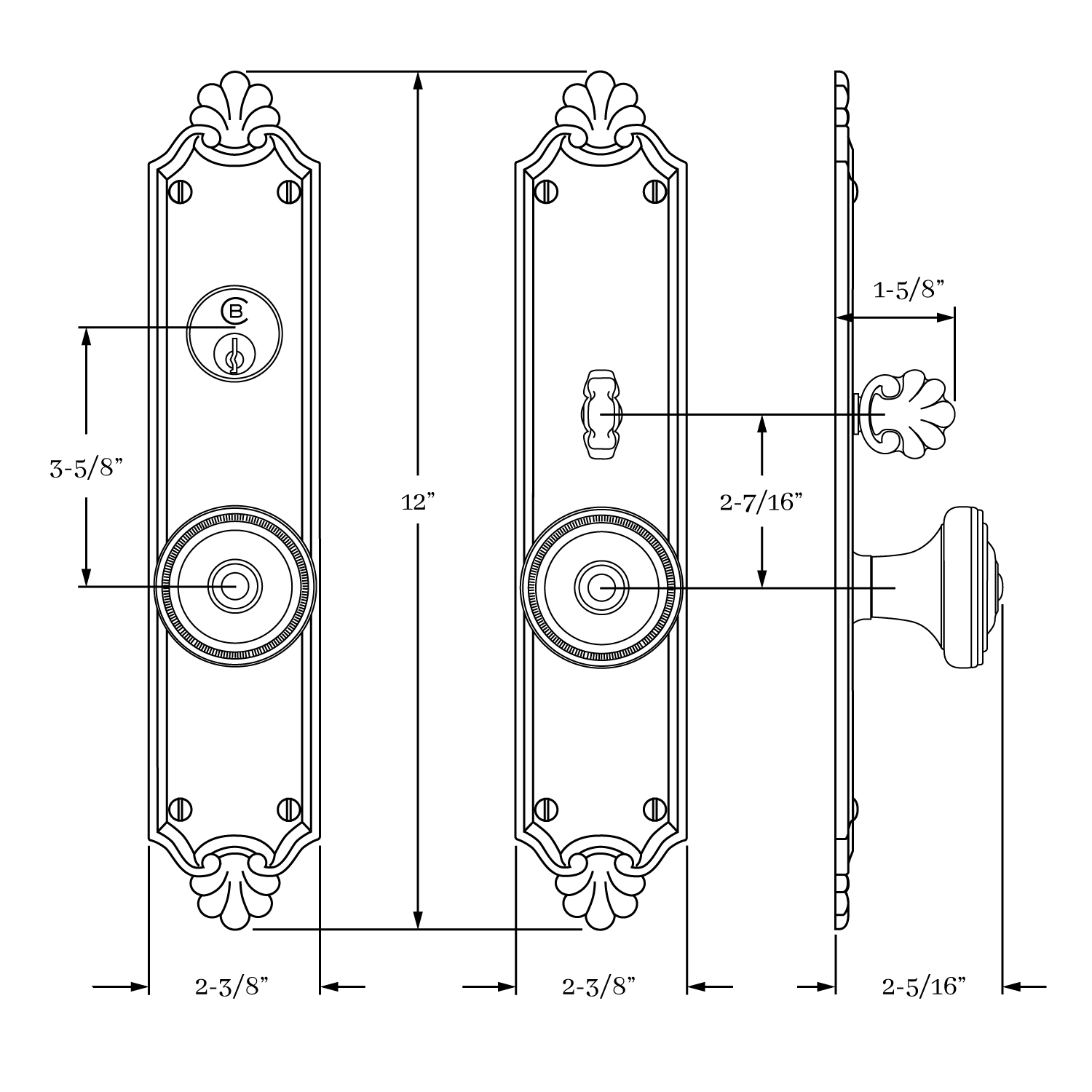 8210 Savannah Entrance Knob Set