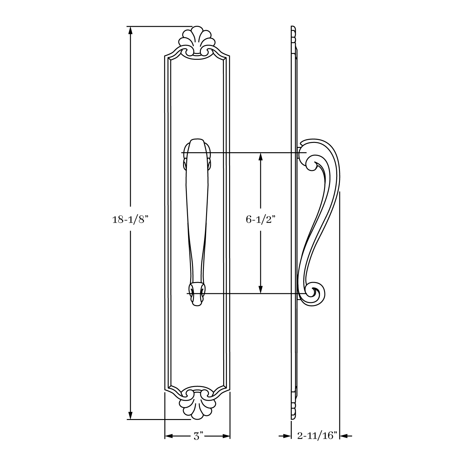 8286 Savannah Pull Plate