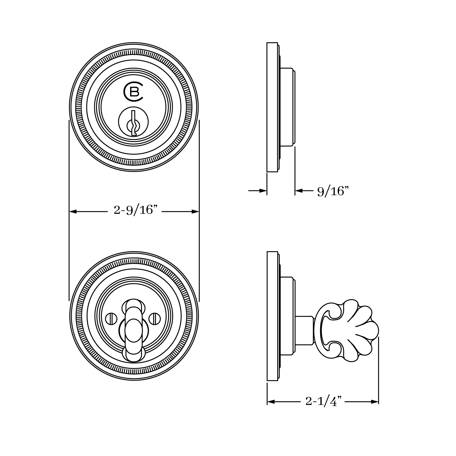 8370 Savannah Auxiliary Deadbolt